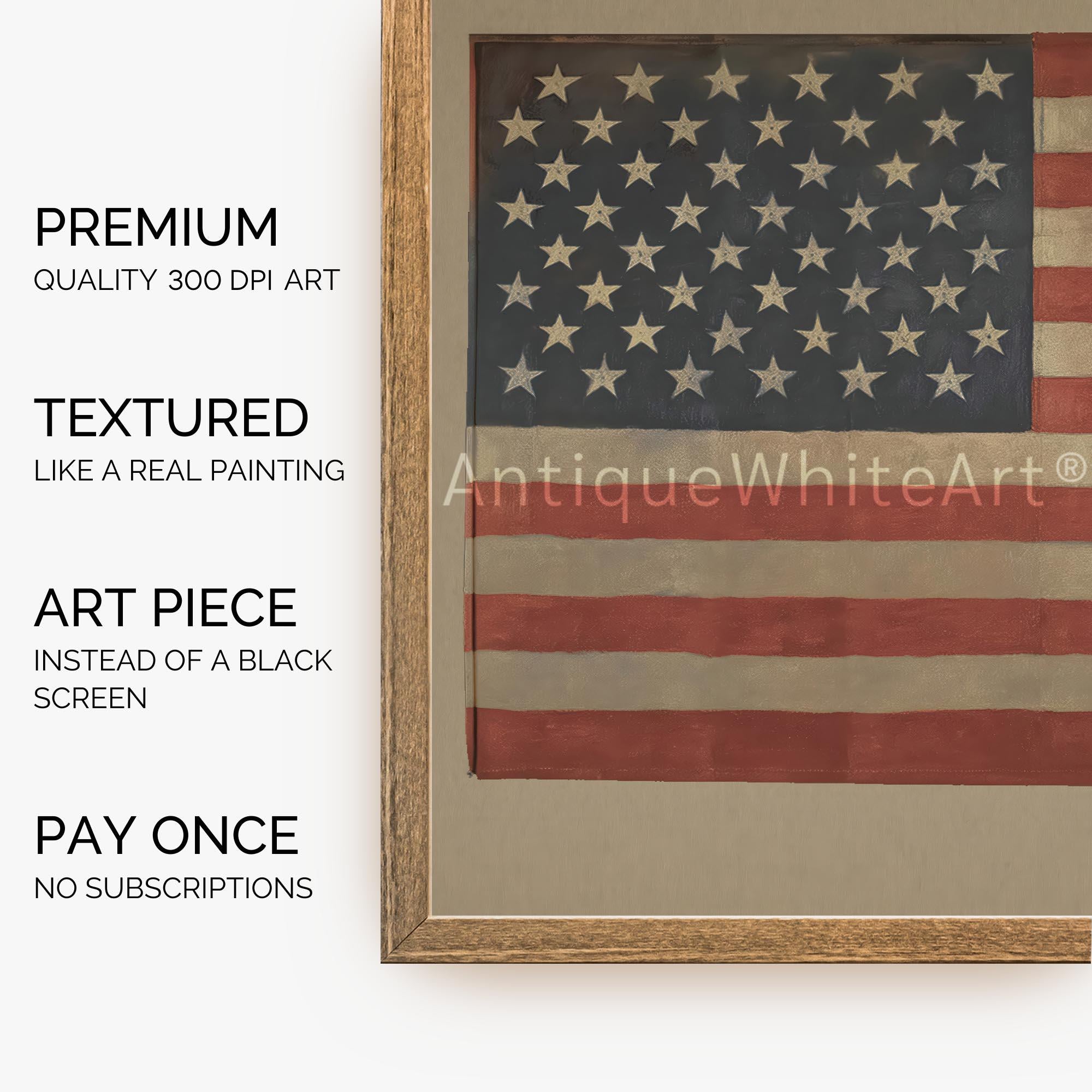 Set of 100+ Frame TV Images, 4th of July Art, Digital Download | TS110