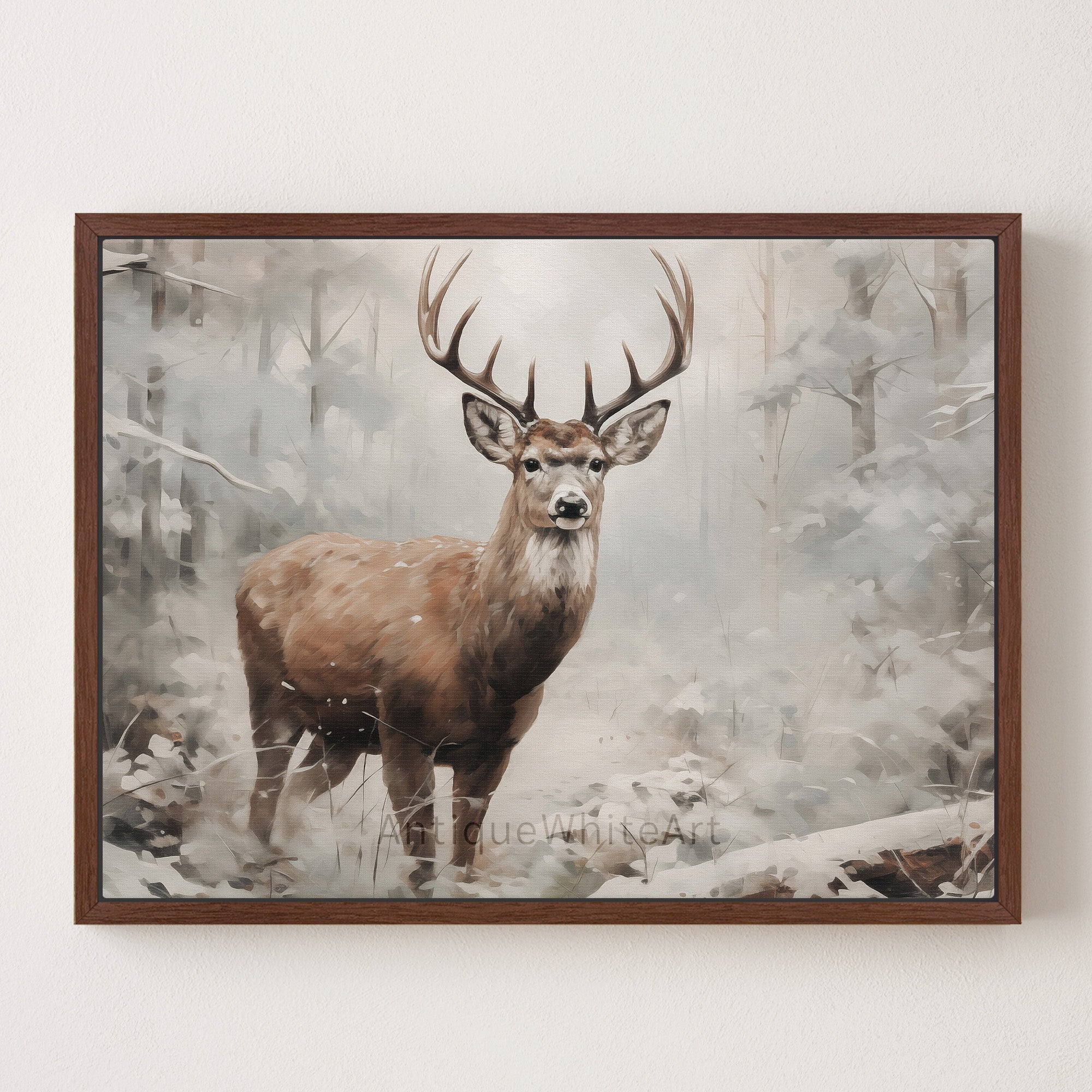 Stag Among the Woods