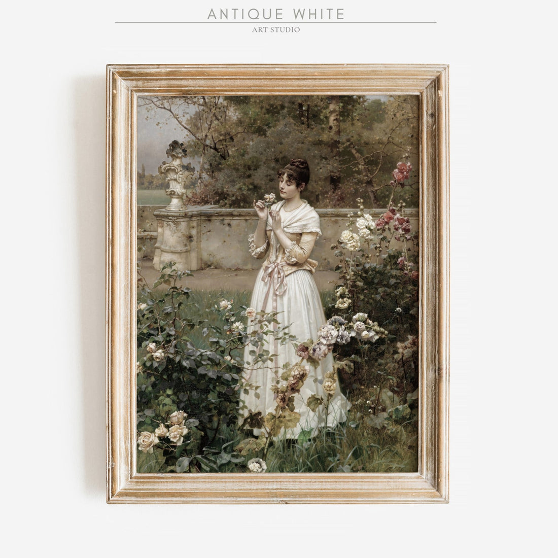 Lady in a Rose Garden