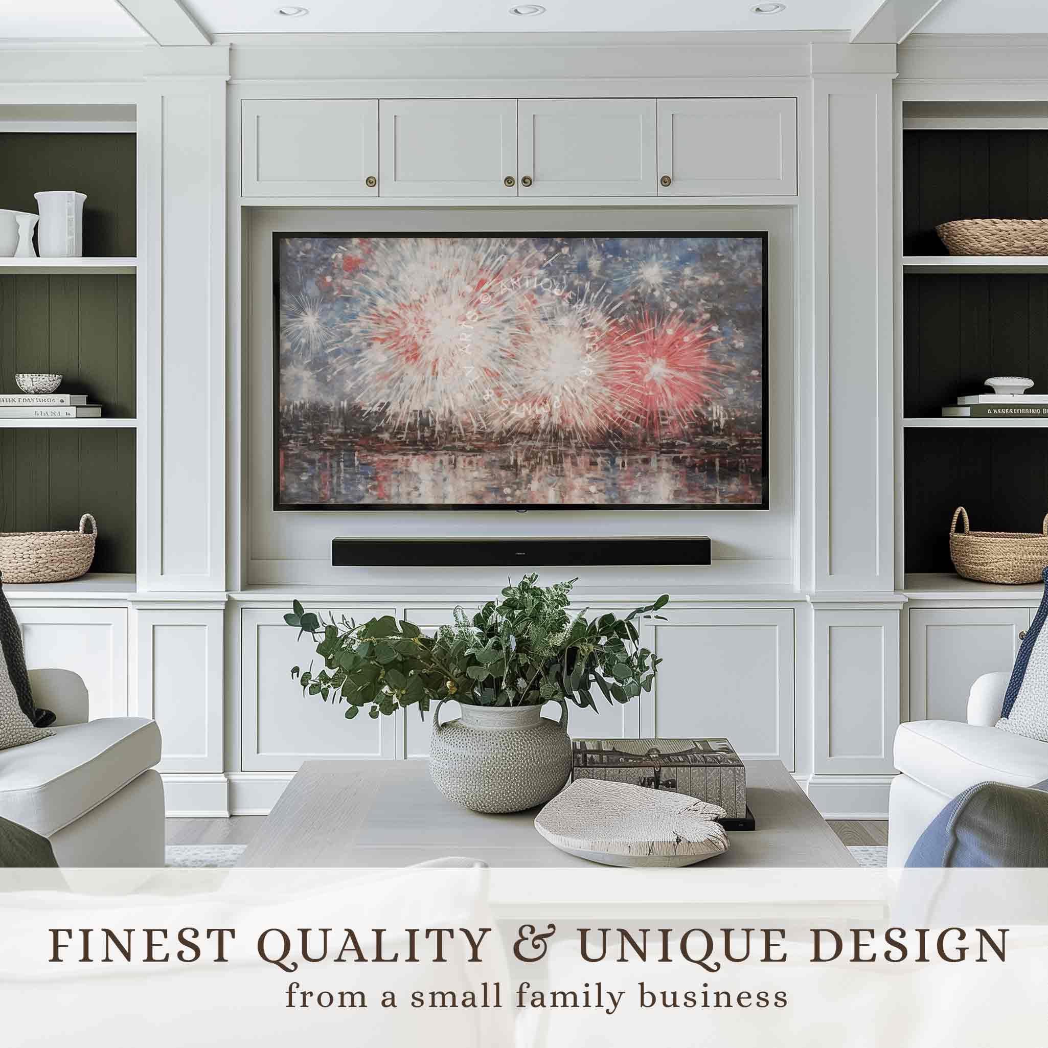 Set of 100+ Frame TV Images, 4th of July Art, Digital Download | TS110