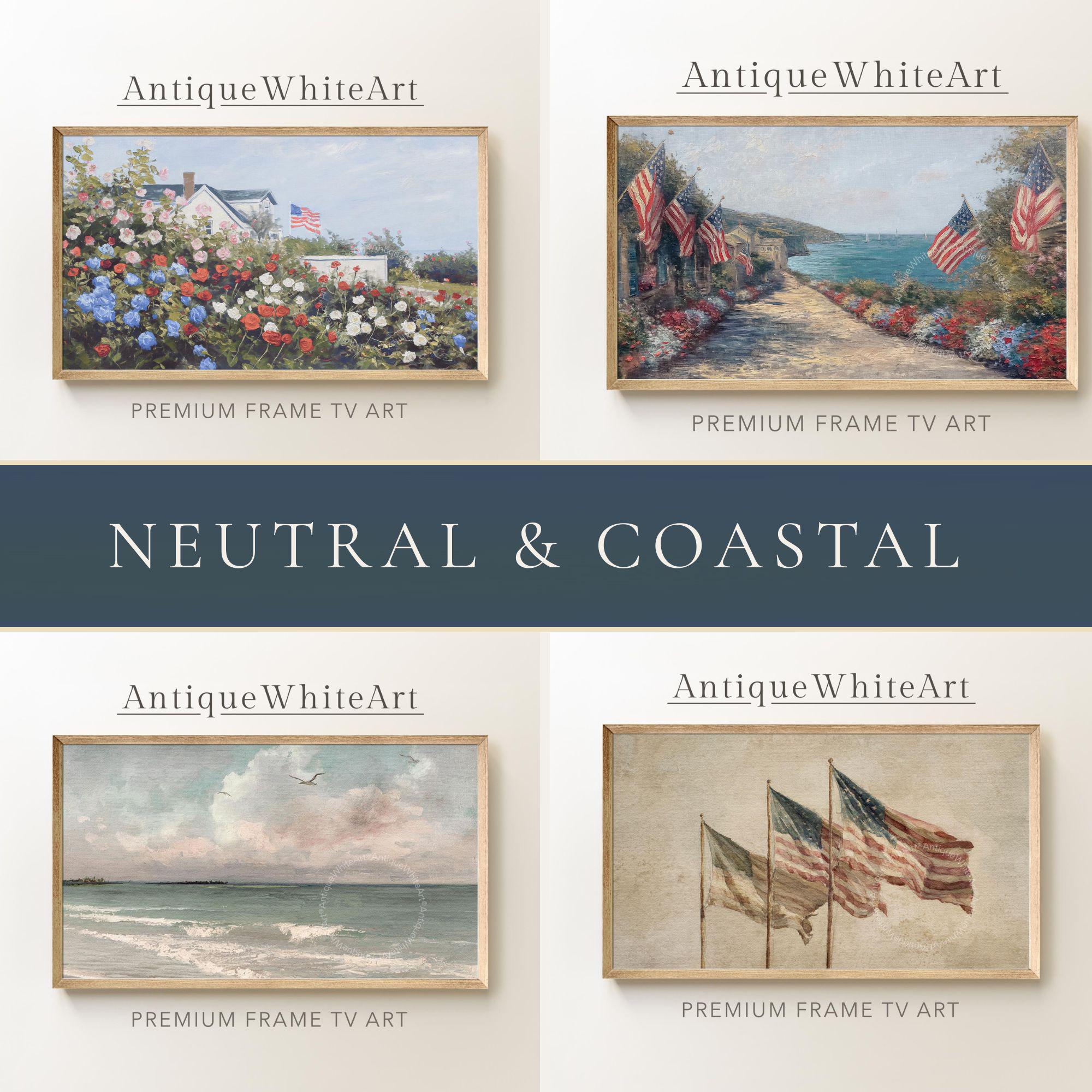 Set of 100+ Frame TV Images, 4th of July Art, Digital Download | TS110