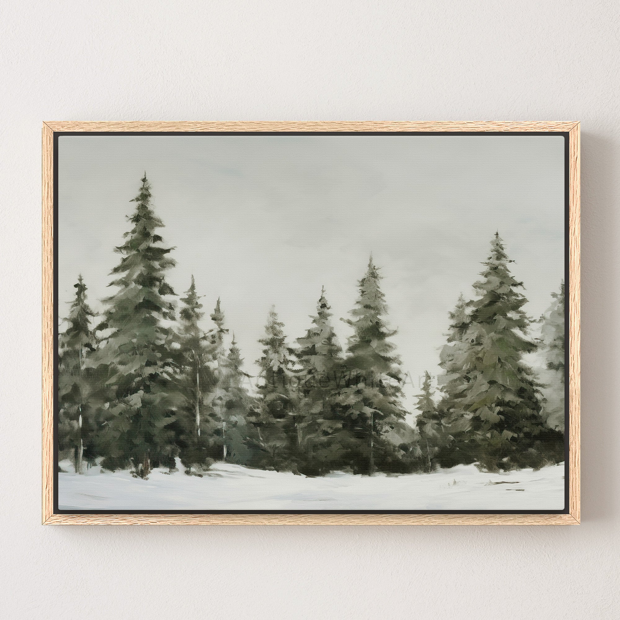 Snowy Pine Forest