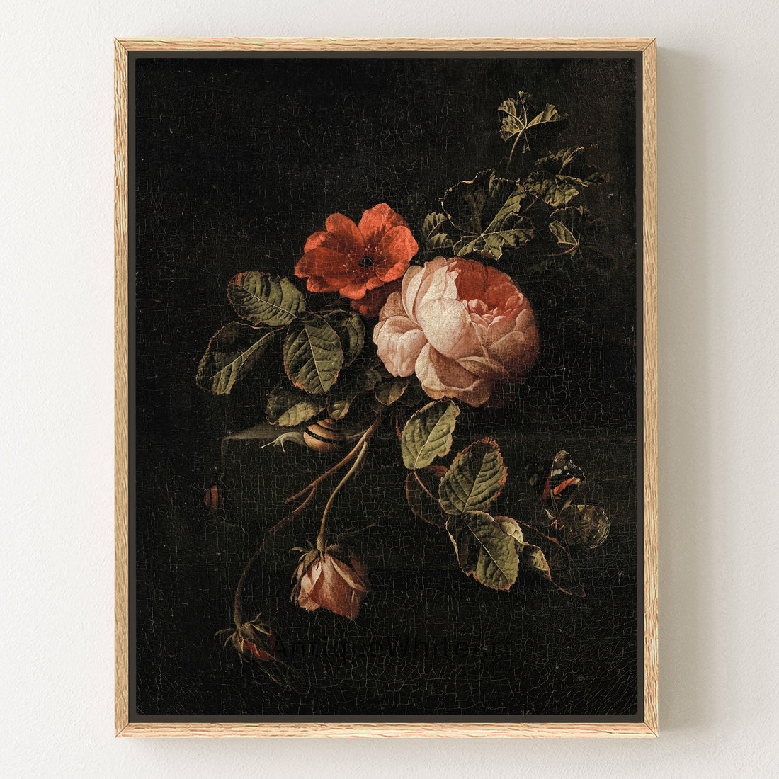 Roses on a Dark Background