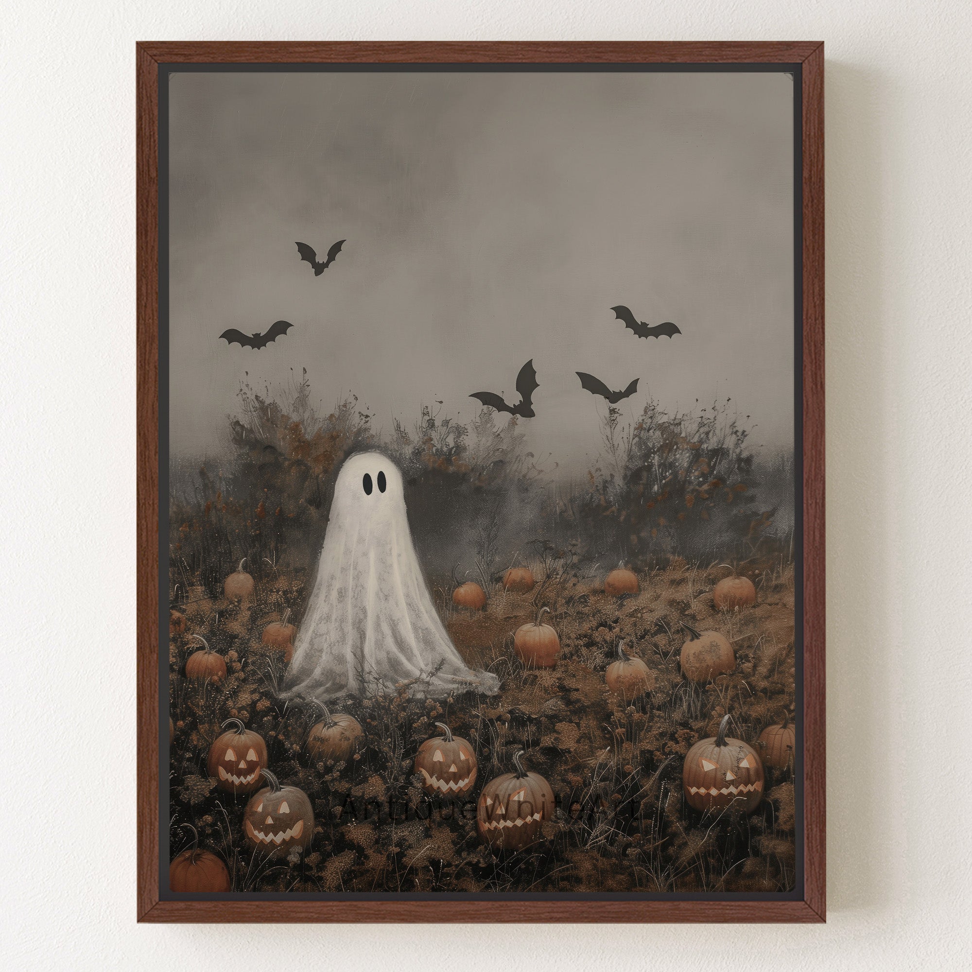 Ghost in Pumpkin Patch