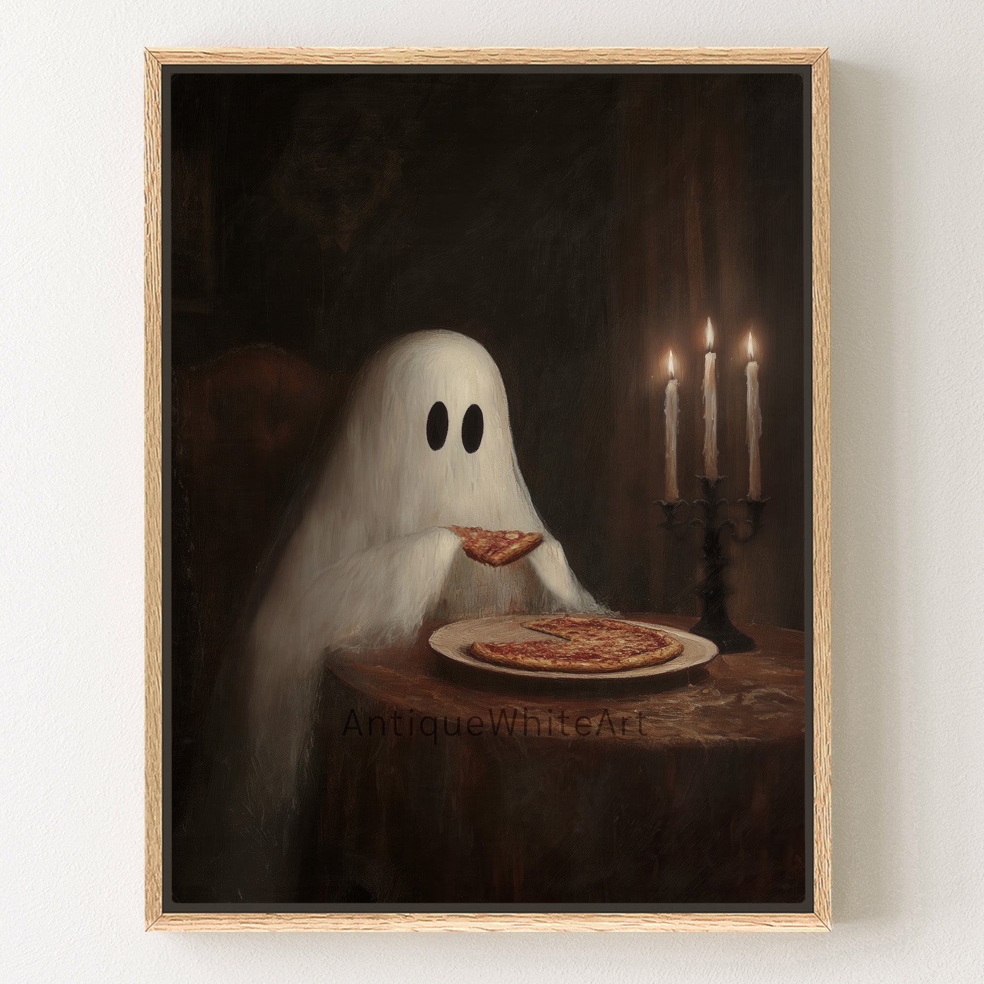Ghost with Pizza