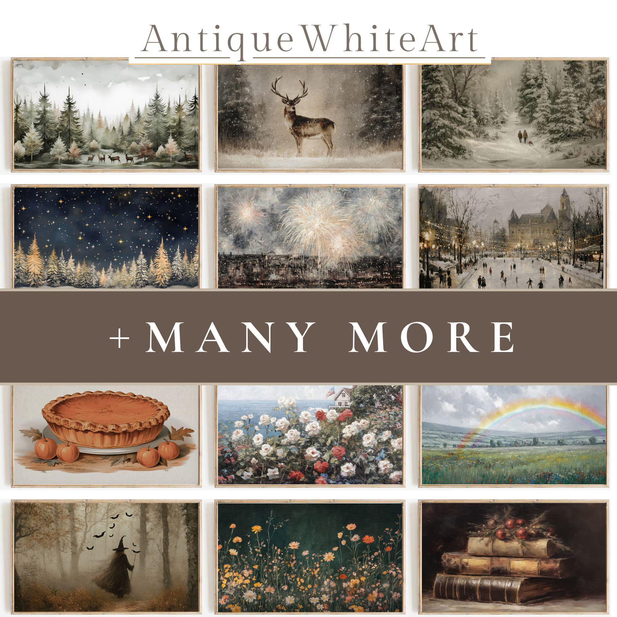 All seasons set of 200+ Frame TV Images, Digital Download | TS108