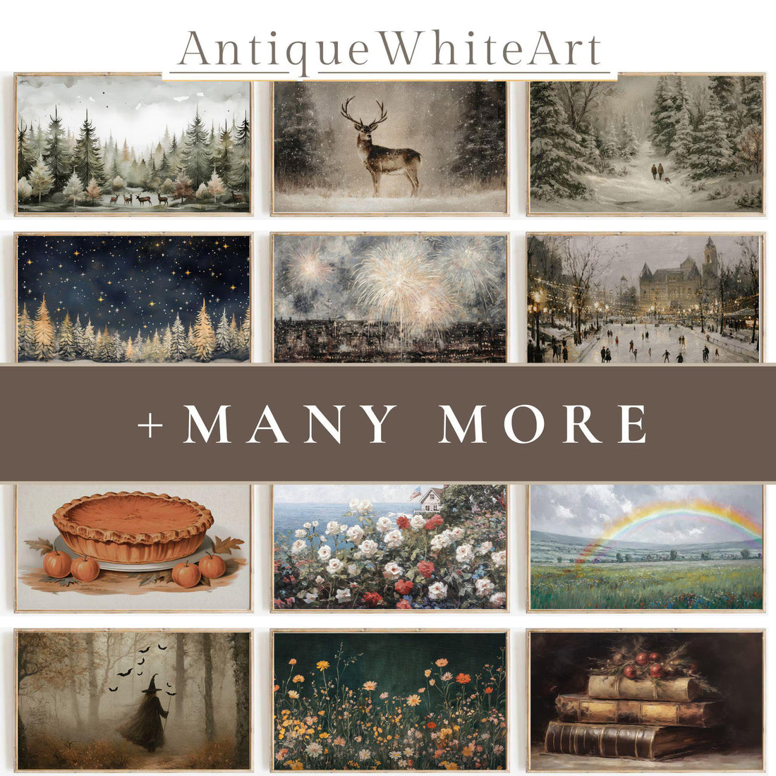 All seasons set of 200+ Frame TV Images, Digital Download | TS108