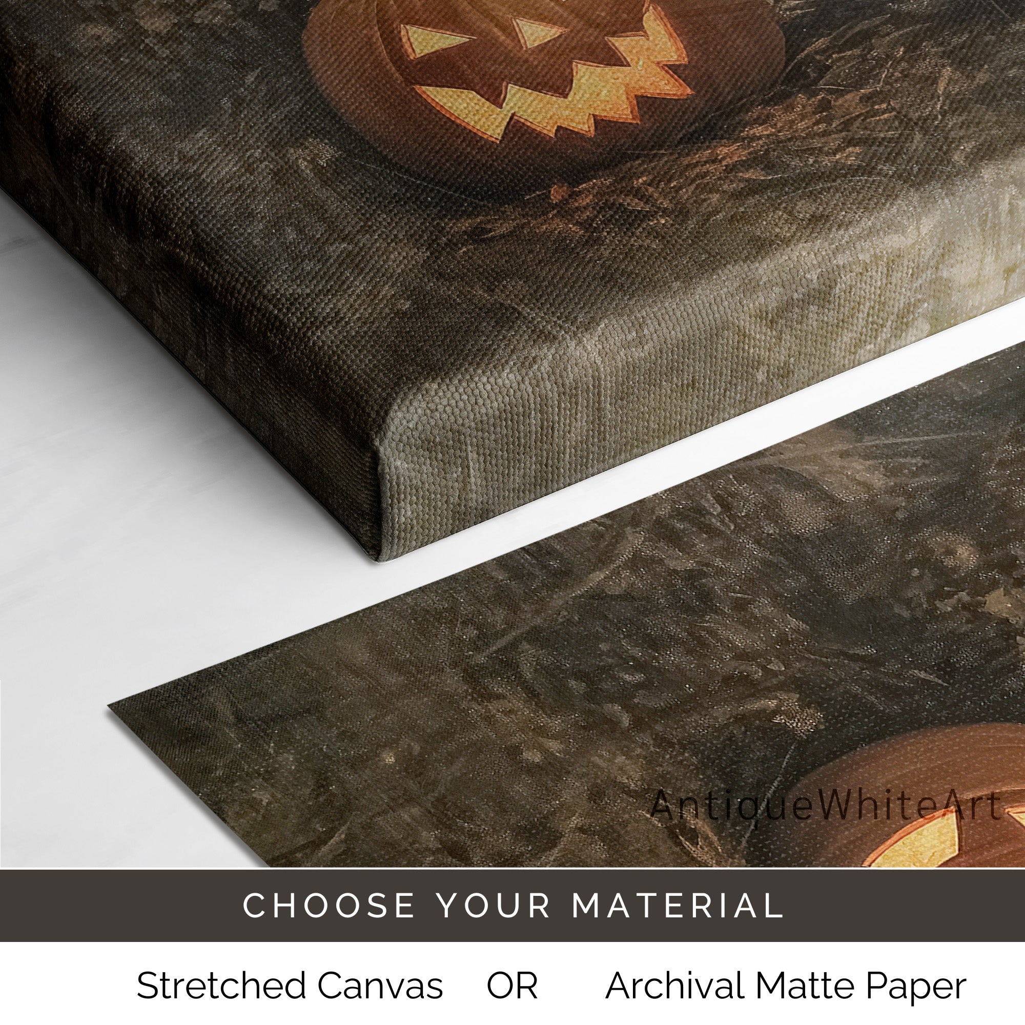 Halloween Wall Art Ghost & Black Cat | A531