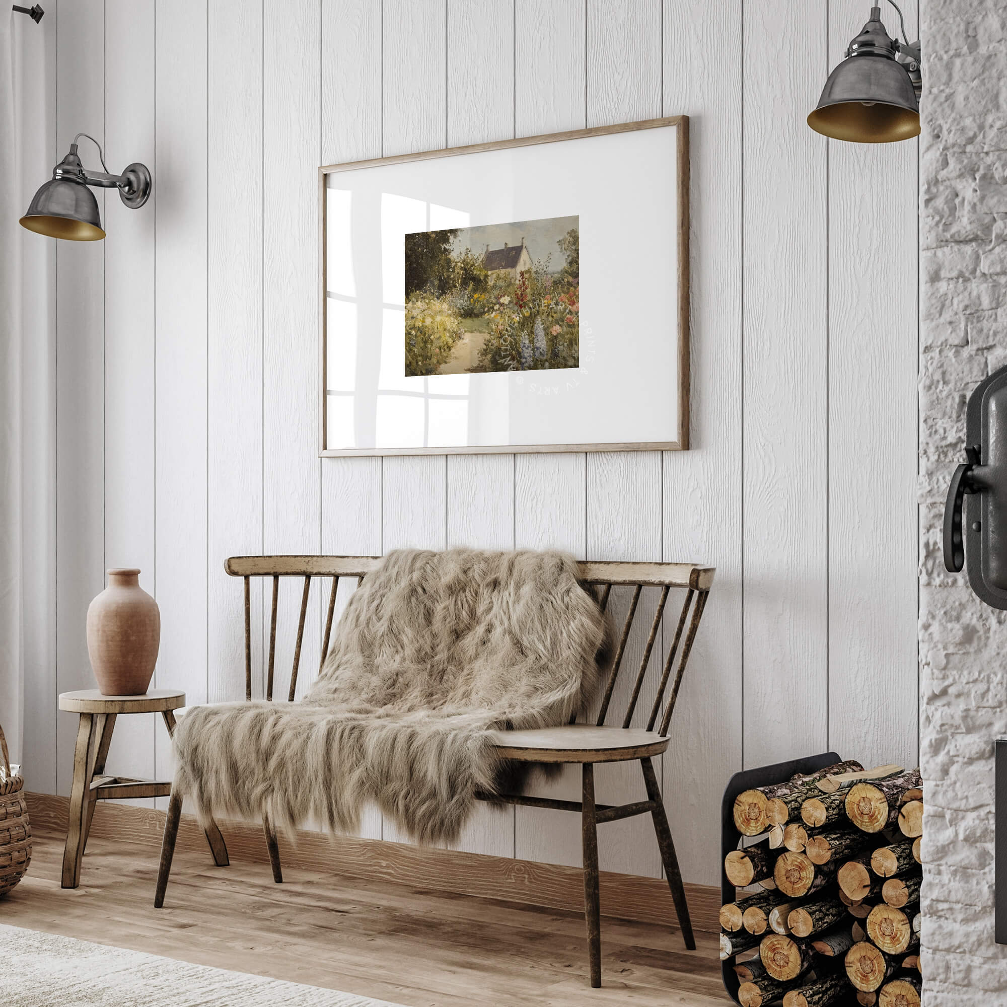 Cottage Garden Wall Art Print