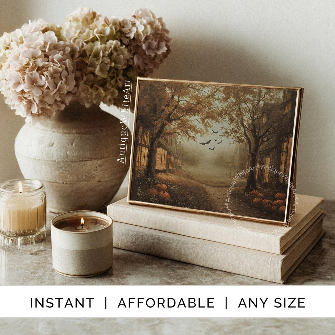 50+ Halloween & Fall Gallery Bundle, Printable Wall Art (Digital Download) | S203
