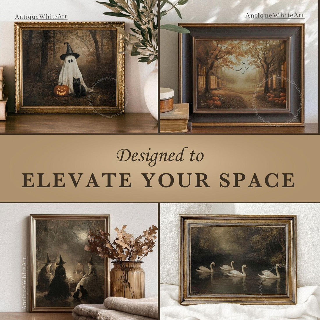 50+ Halloween & Fall Gallery Bundle, Printable Wall Art (Digital Download) | S203