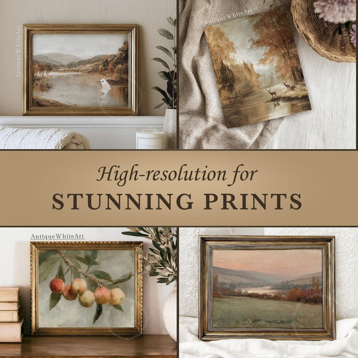 50+ Halloween & Fall Gallery Bundle, Printable Wall Art (Digital Download) | S203