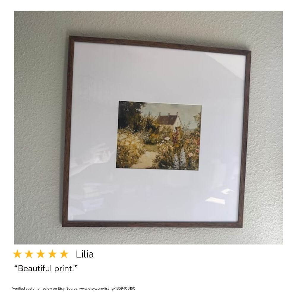 Cottage Garden Wall Art Print