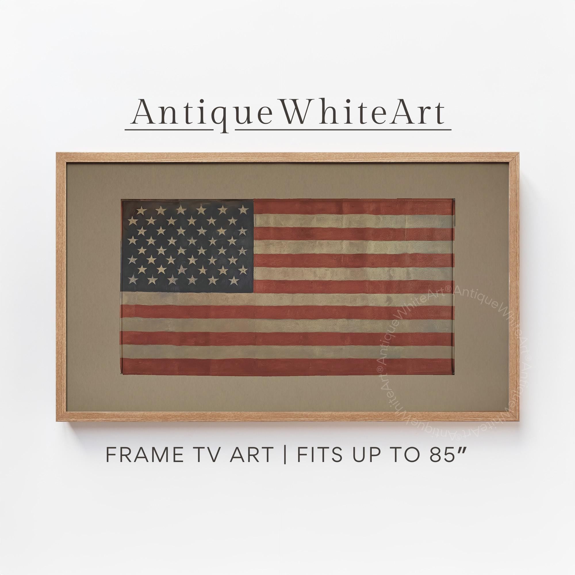 American Flag Frame TV Art, Independence Day Frame TV Art, Digital Download | TV638