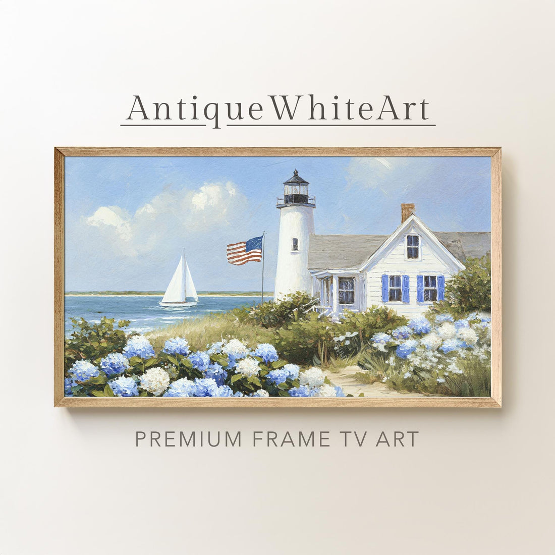Coastal 4th Of July Frame TV Art, Digital Download | TV951
