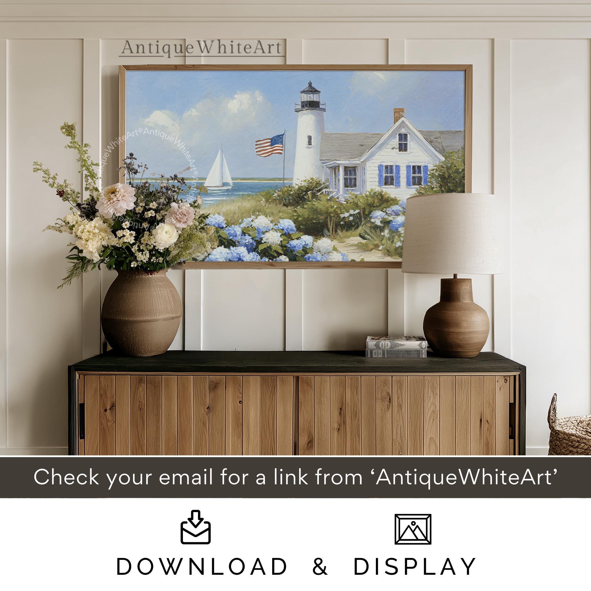 Coastal 4th Of July Frame TV Art, Digital Download | TV951
