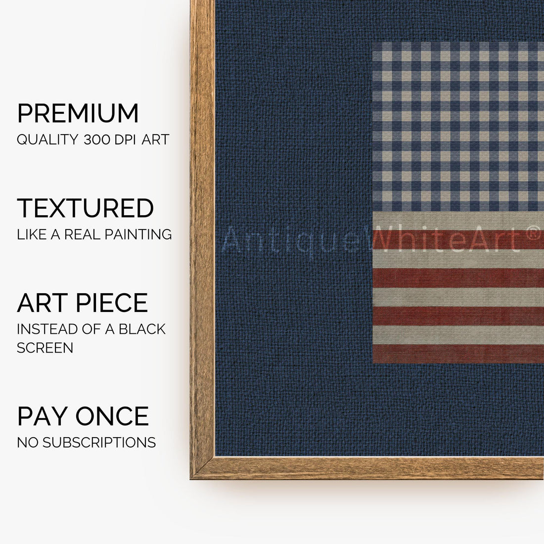 USA Flag Frame TV Art, Digital Download | TV953