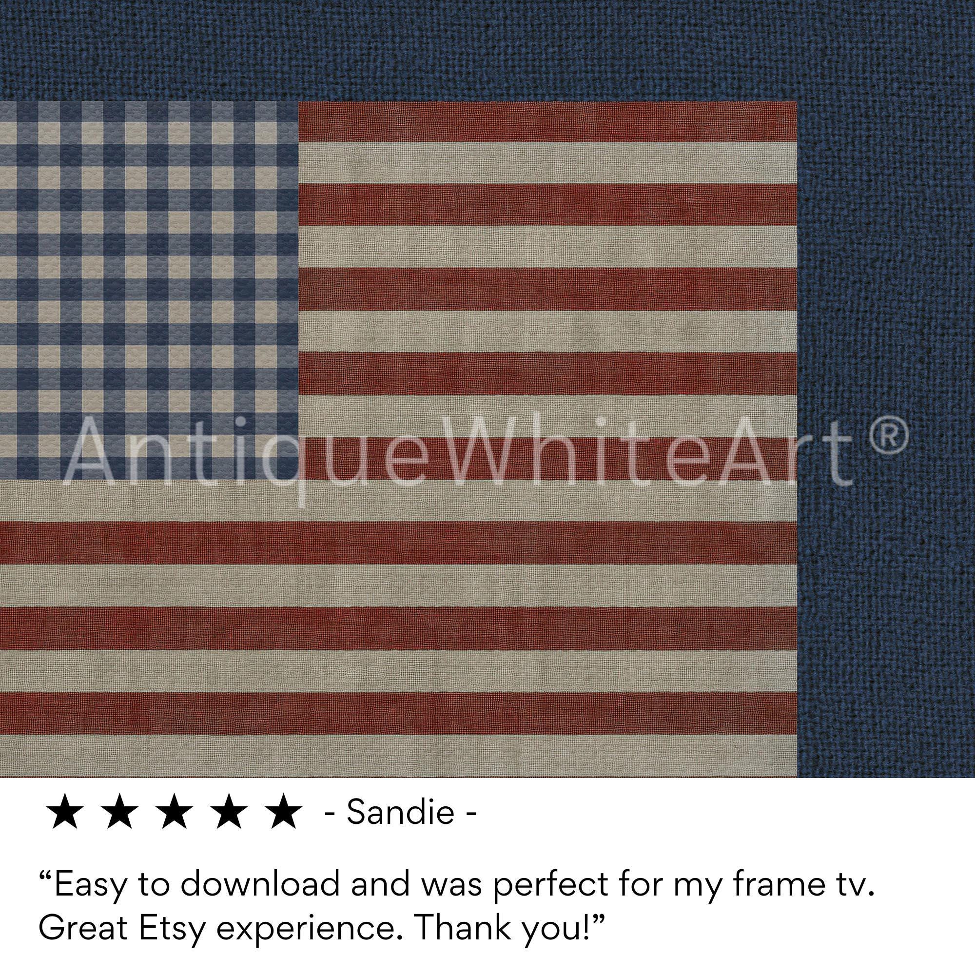 USA Flag Frame TV Art, Digital Download | TV953