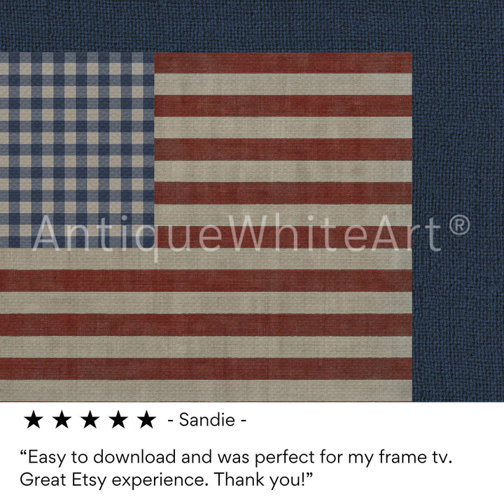 USA Flag Frame TV Art, Digital Download | TV953