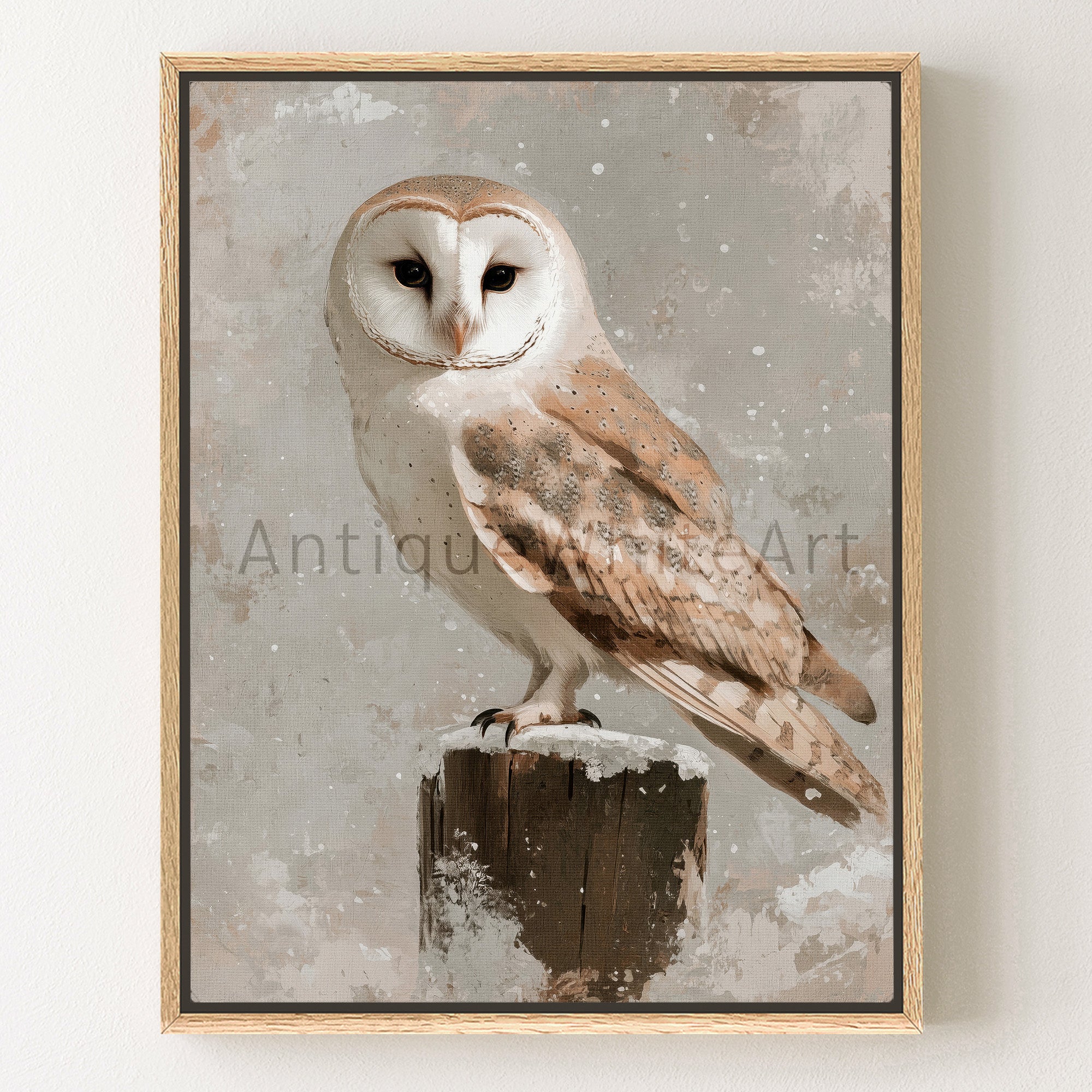 Winter Owl Scene