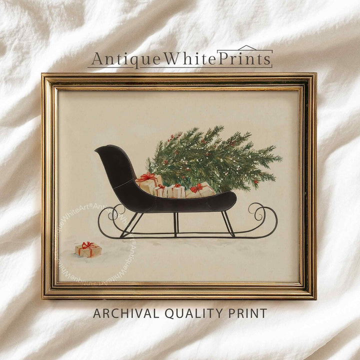 Christmas Sleigh Print