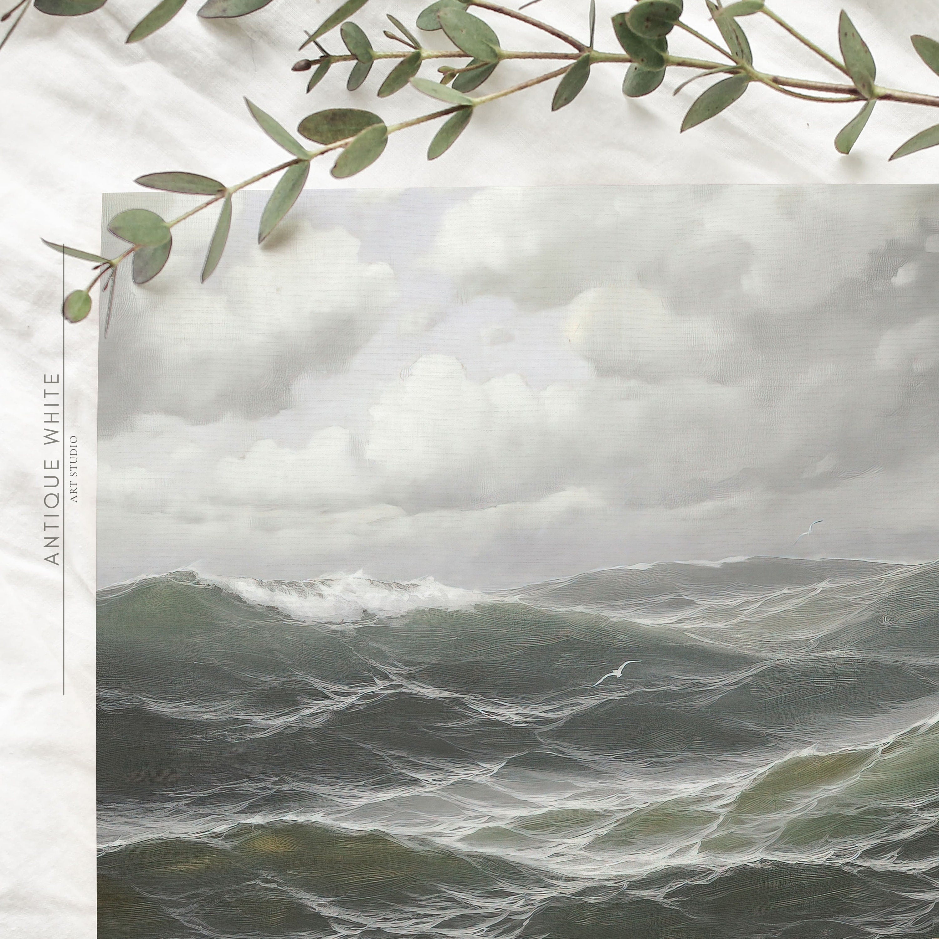 Stormy Ocean Seascape