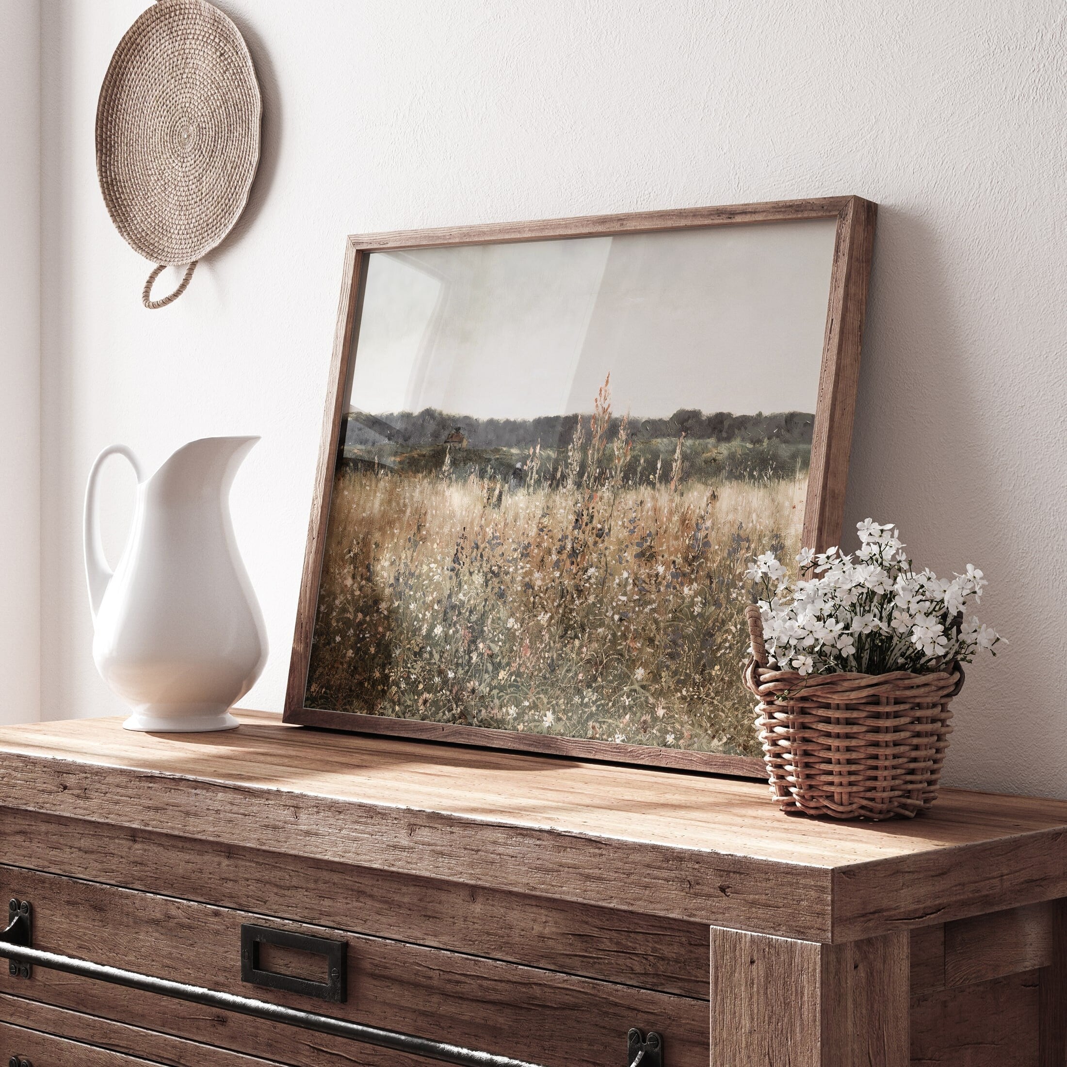 Vintage Wildflower Field