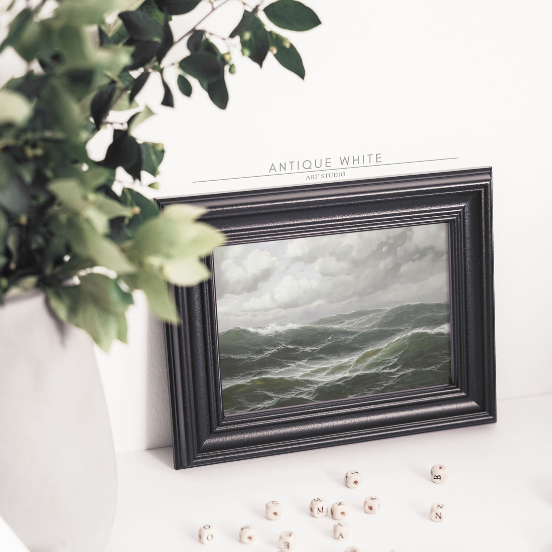 Stormy Ocean Seascape