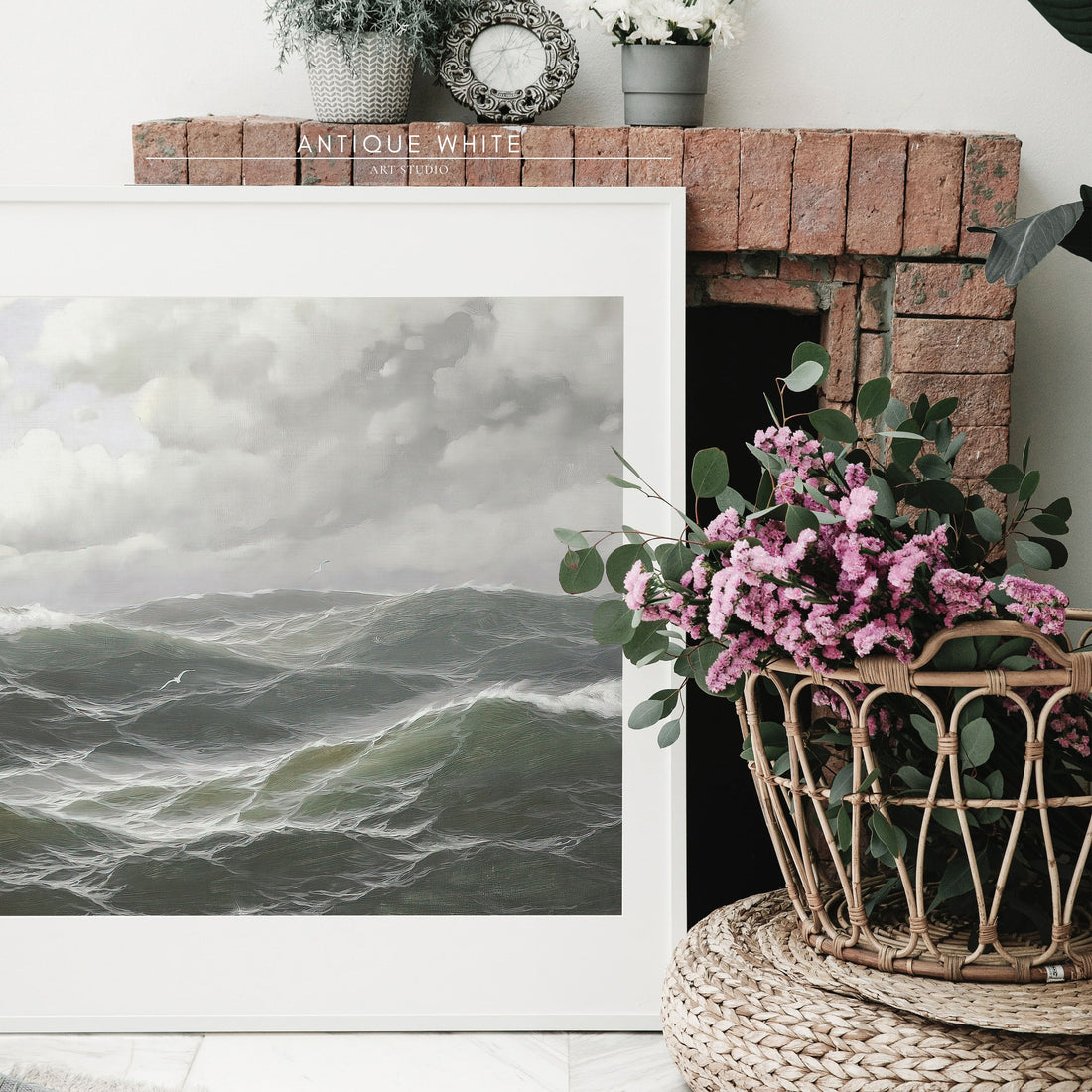 Stormy Ocean Seascape