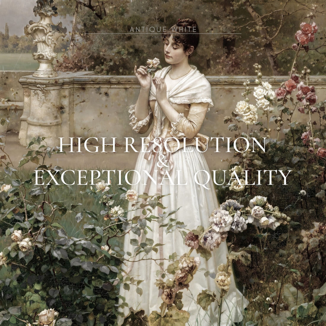 Lady in a Rose Garden