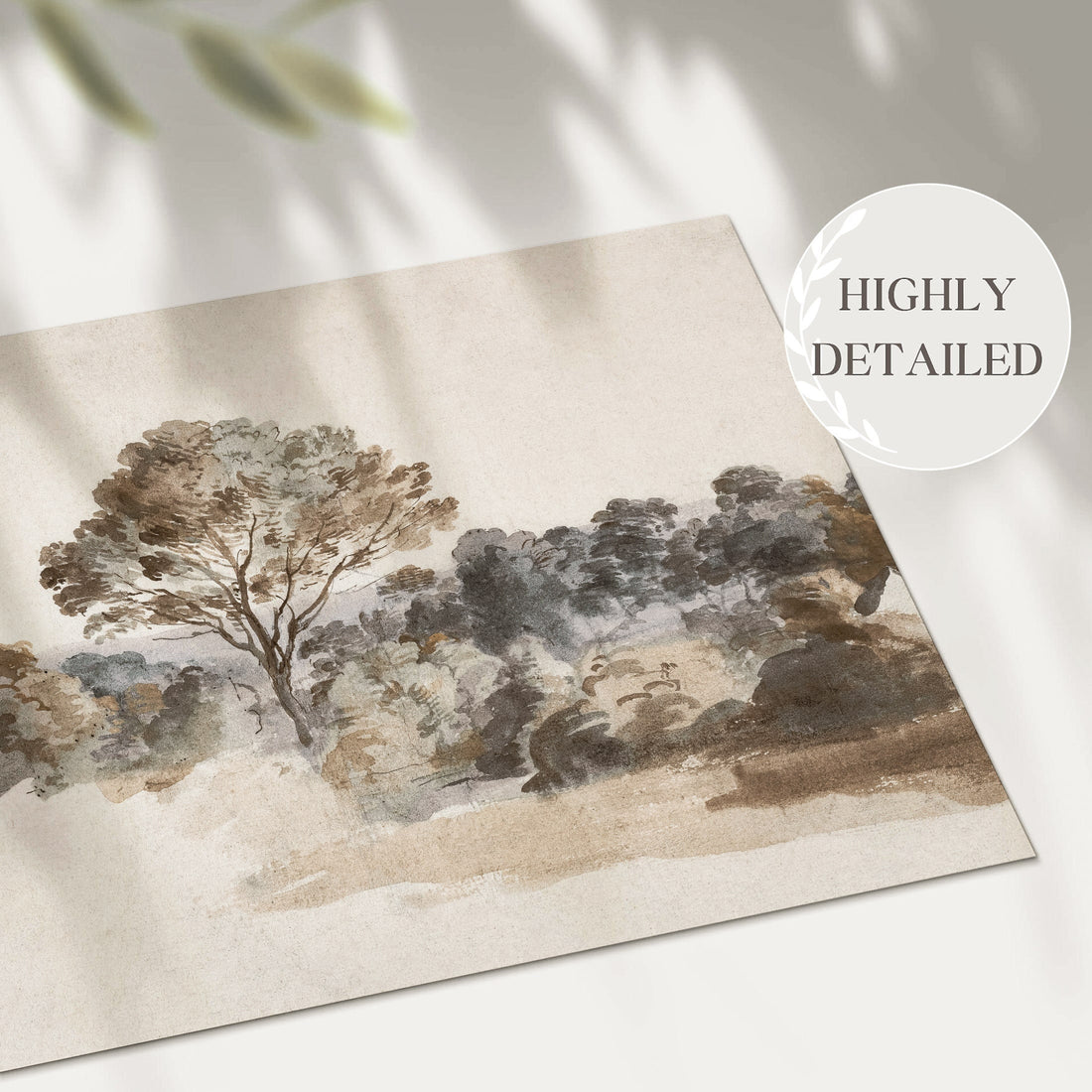 Muted Beige Landscape