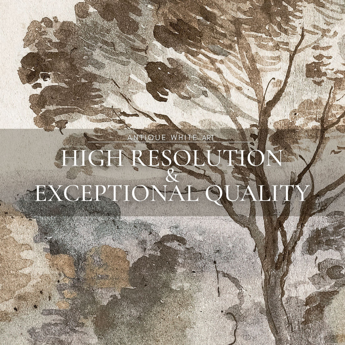 Muted Beige Landscape