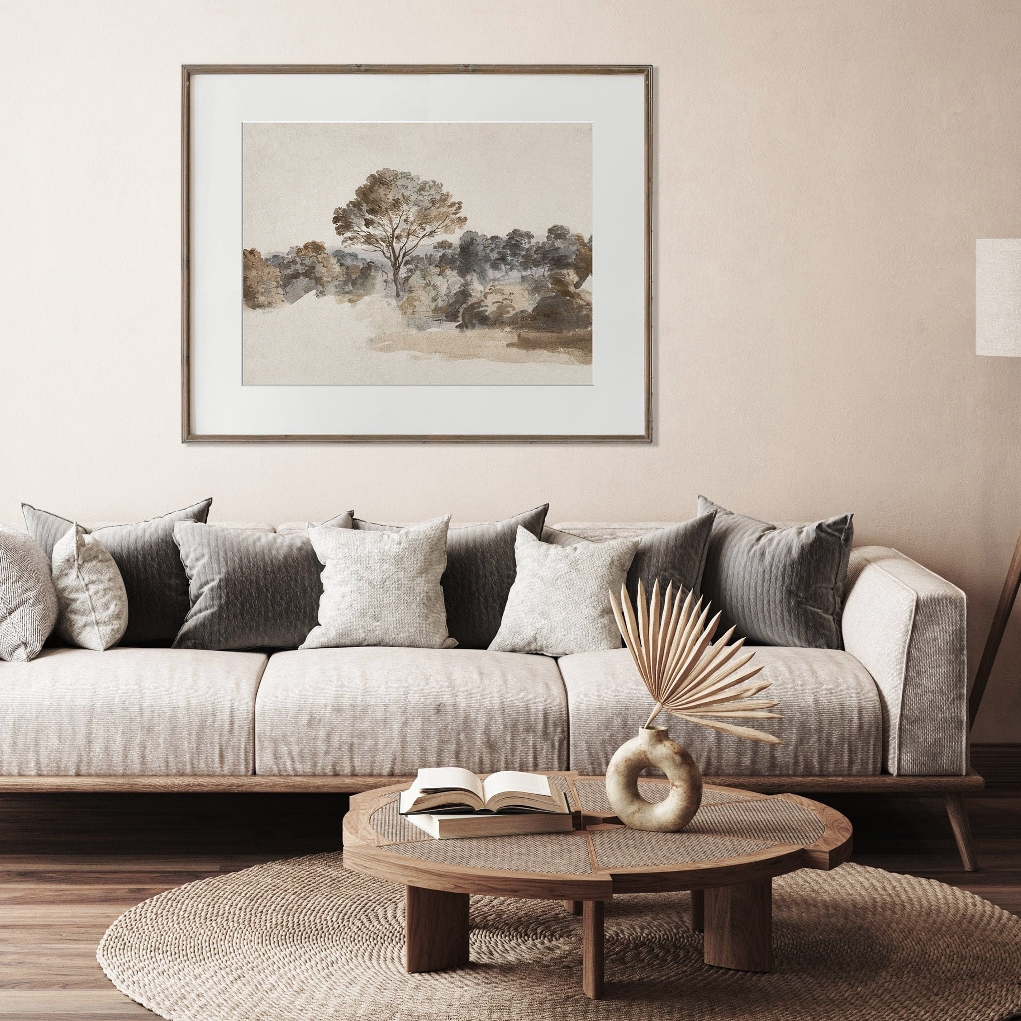 Muted Beige Landscape