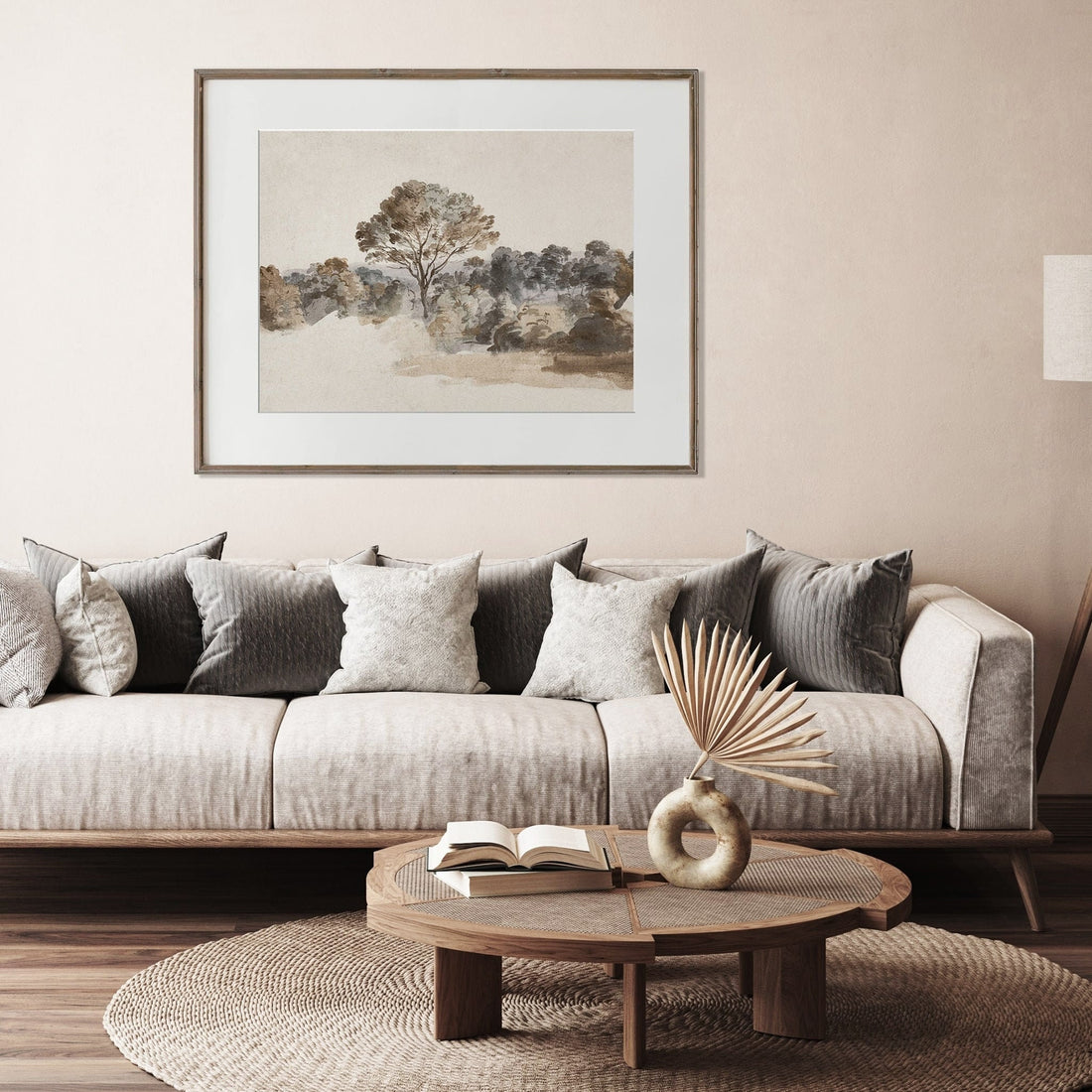 Muted Beige Landscape