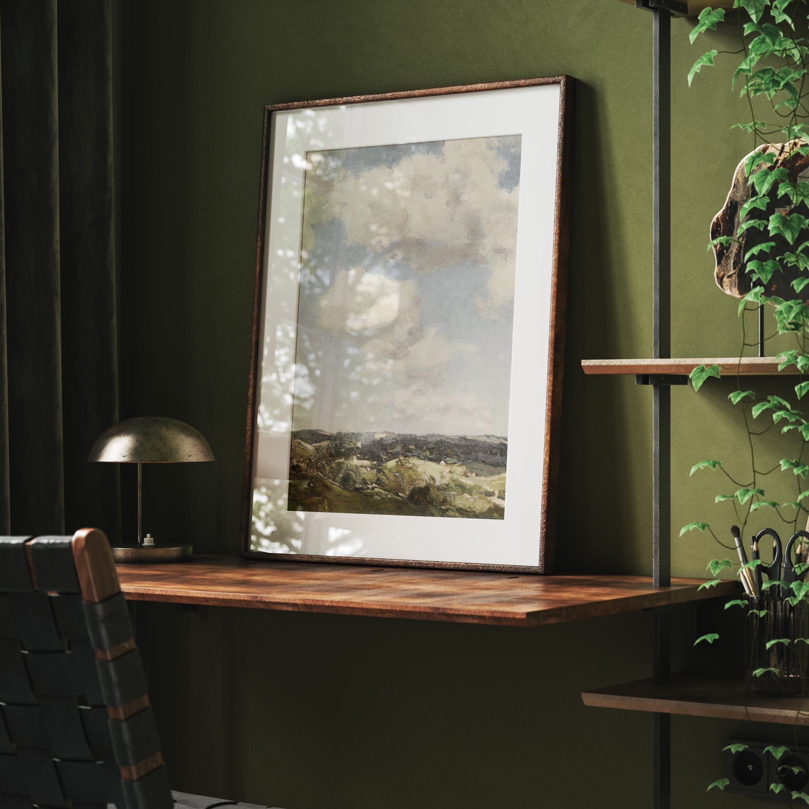 Rolling Hills & Cloudy Sky