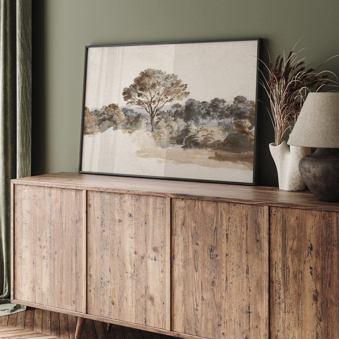 Muted Beige Landscape