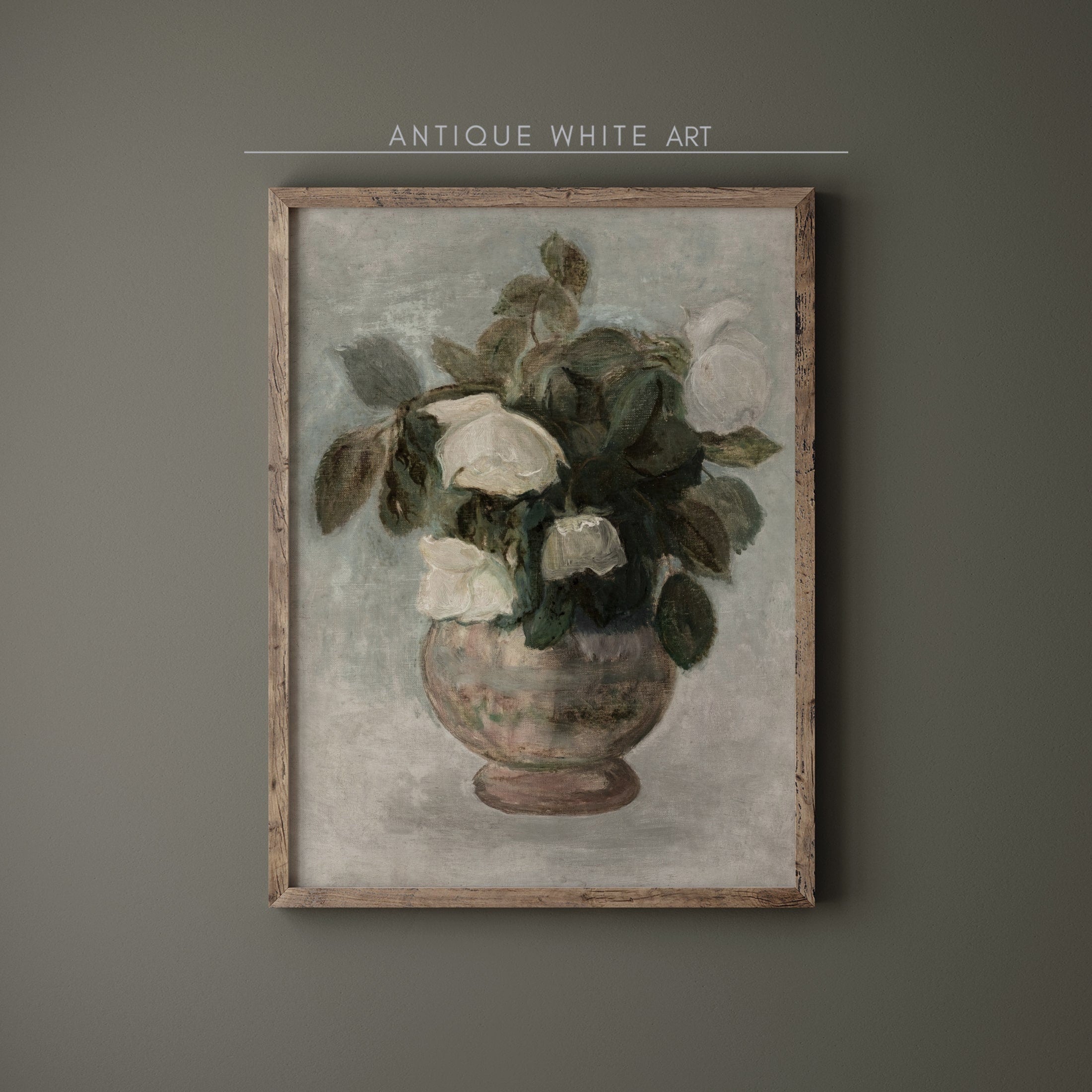 White Roses Painting