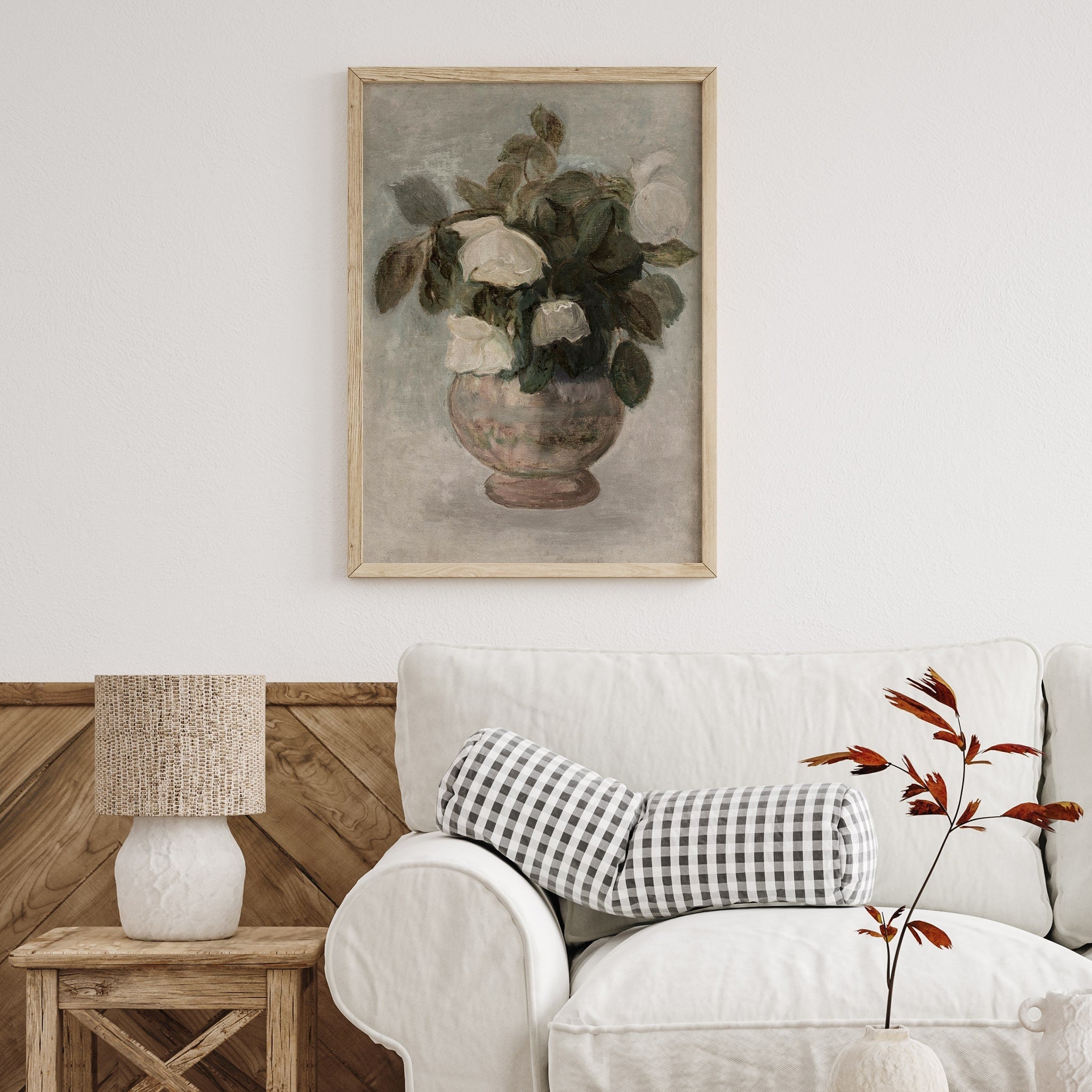 White Roses Painting