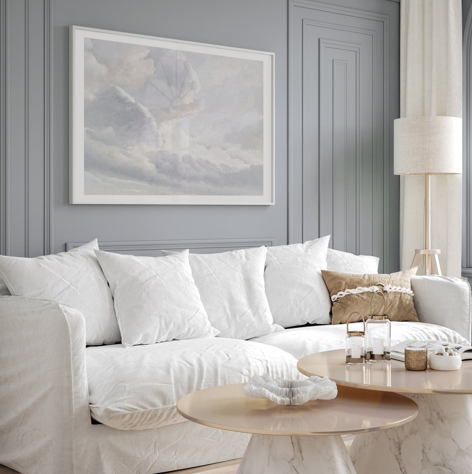 Soft Clouds in a Pale Sky