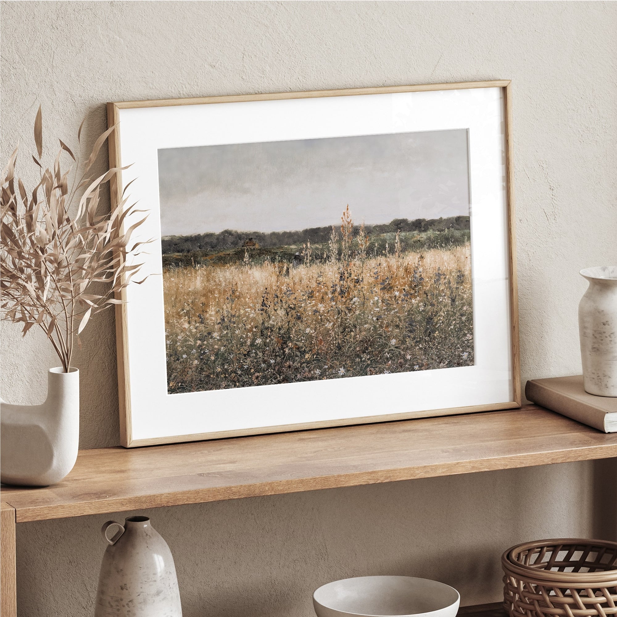 Golden Wildflower Field