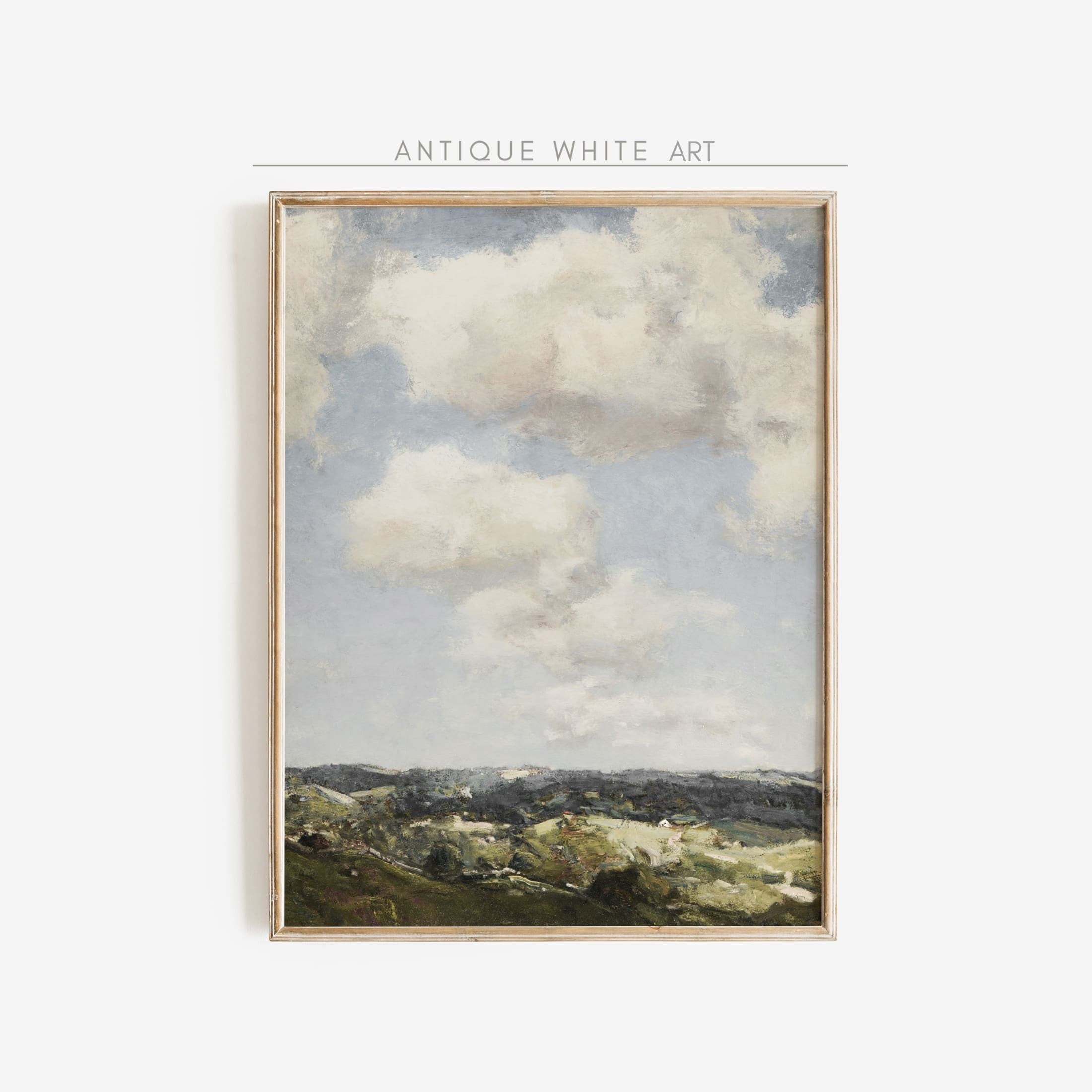 Rolling Hills & Cloudy Sky