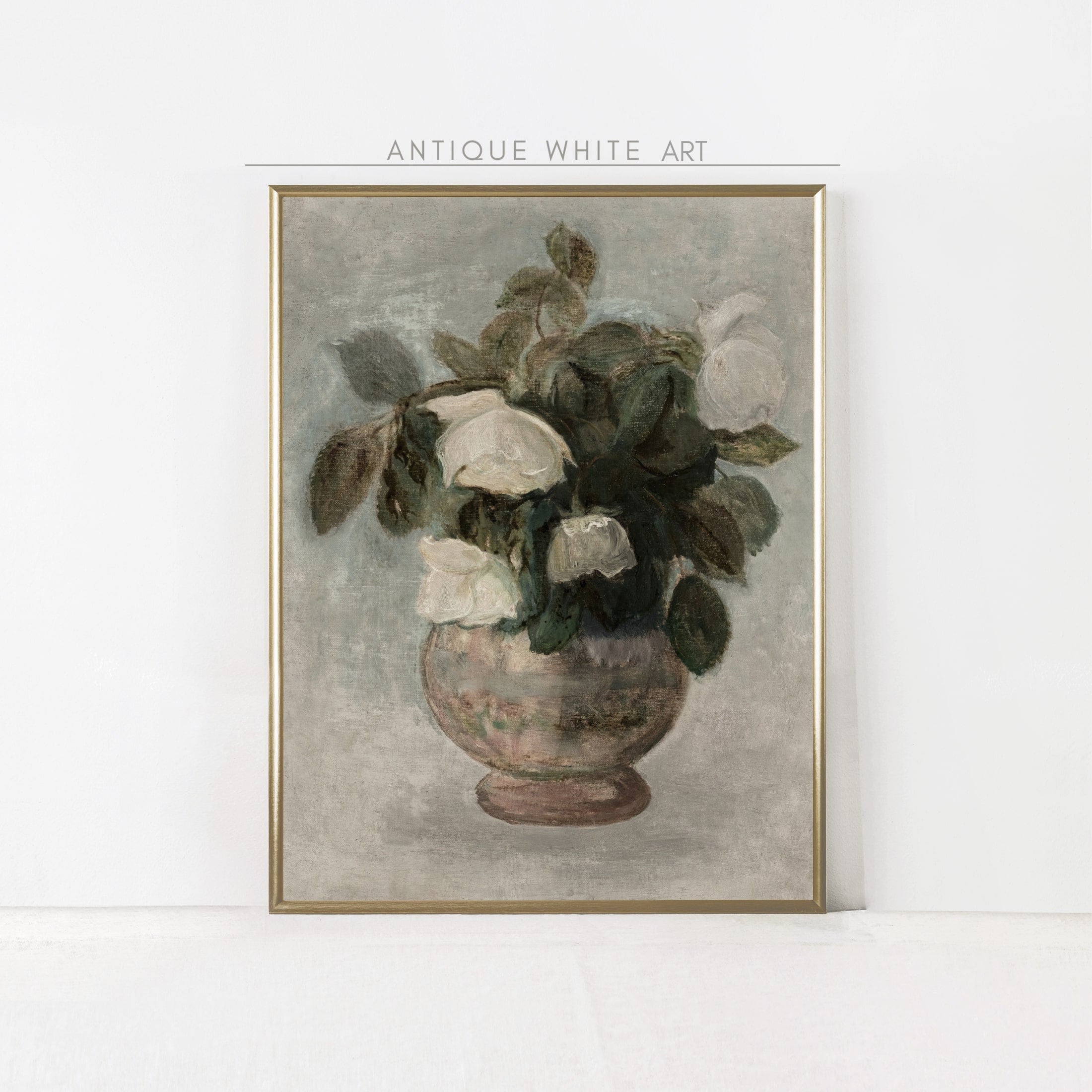 White Roses Painting