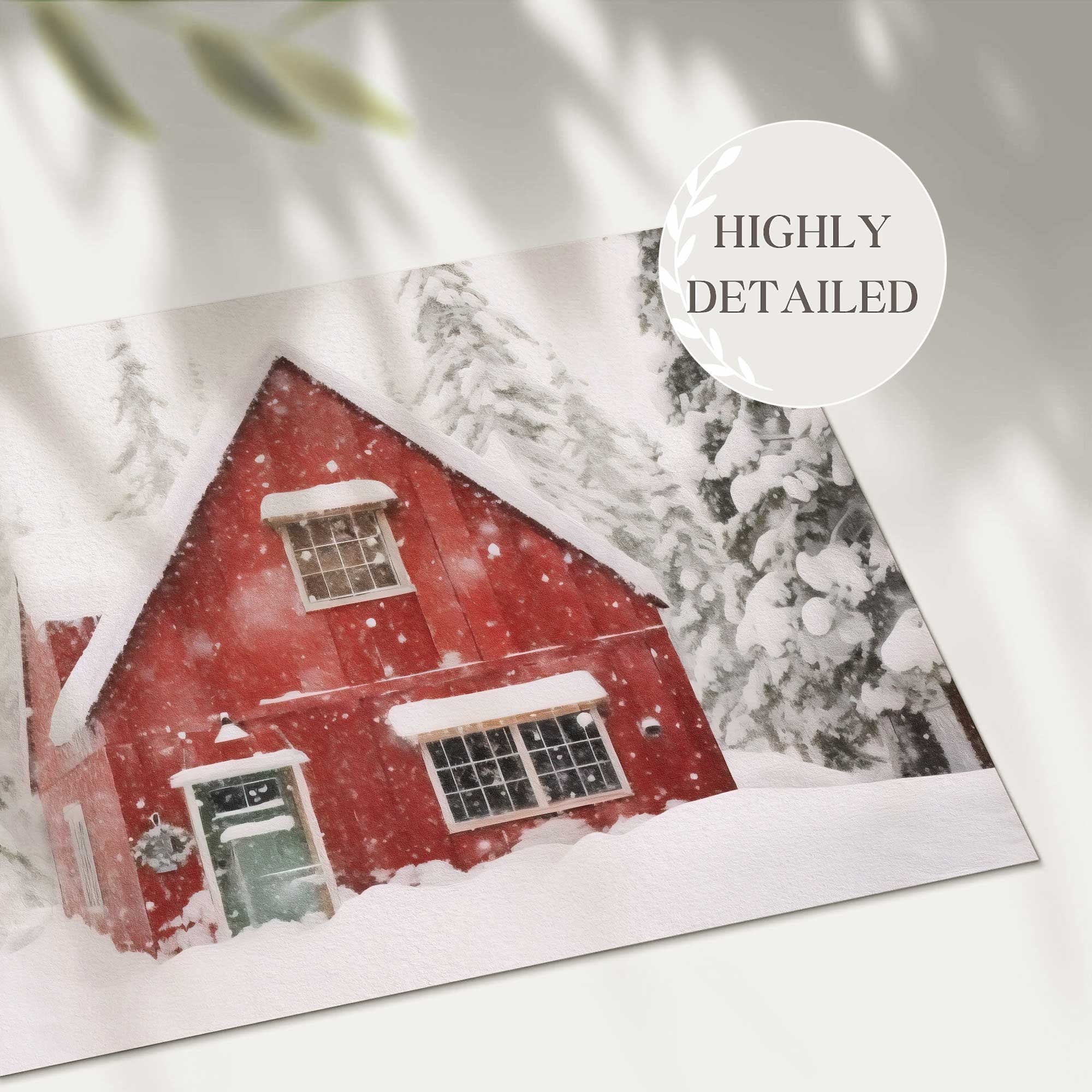 Farmhouse Snowy Winter