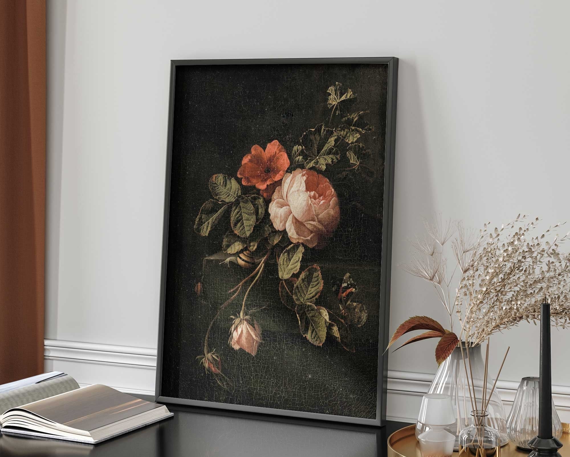 Roses on a Dark Background