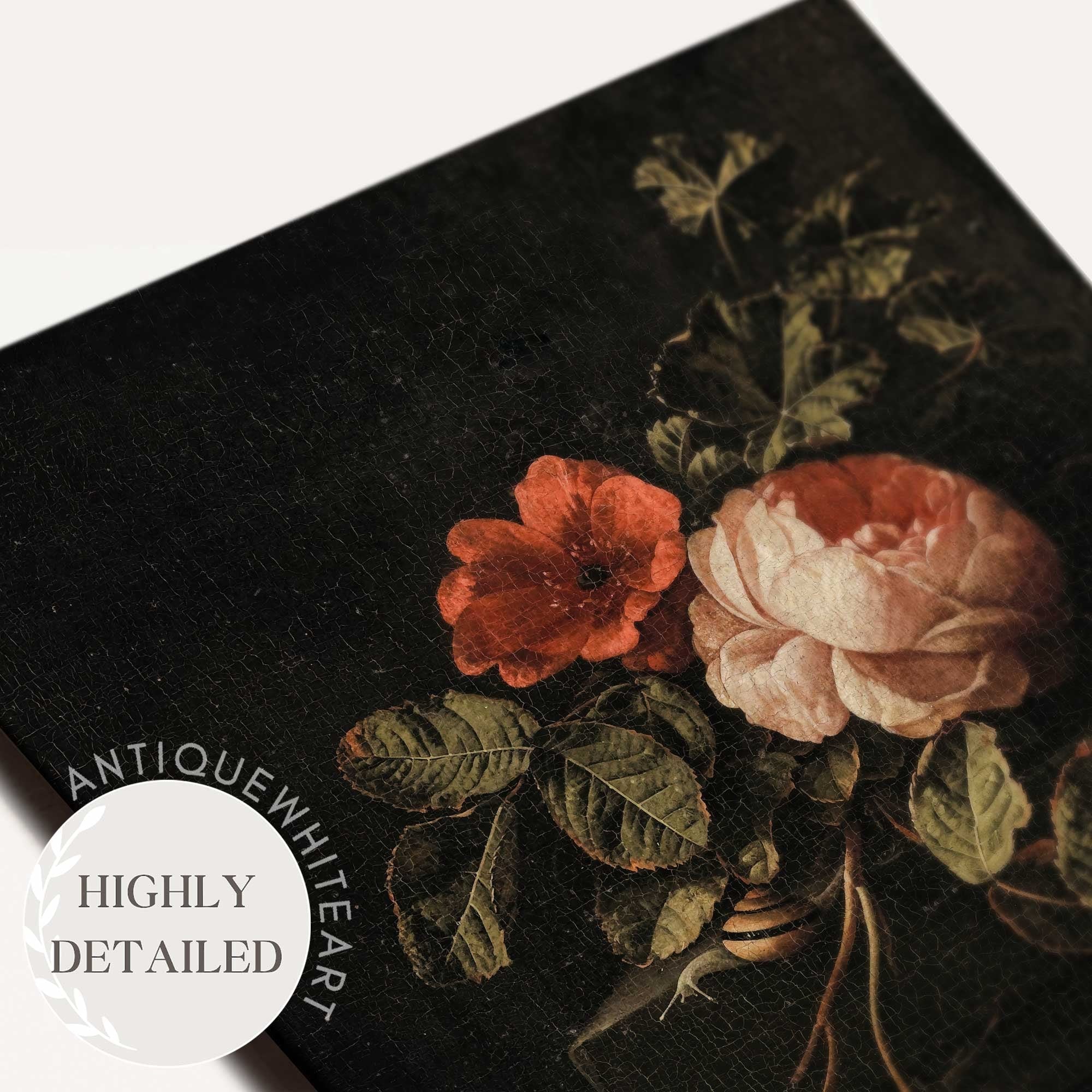 Roses on a Dark Background