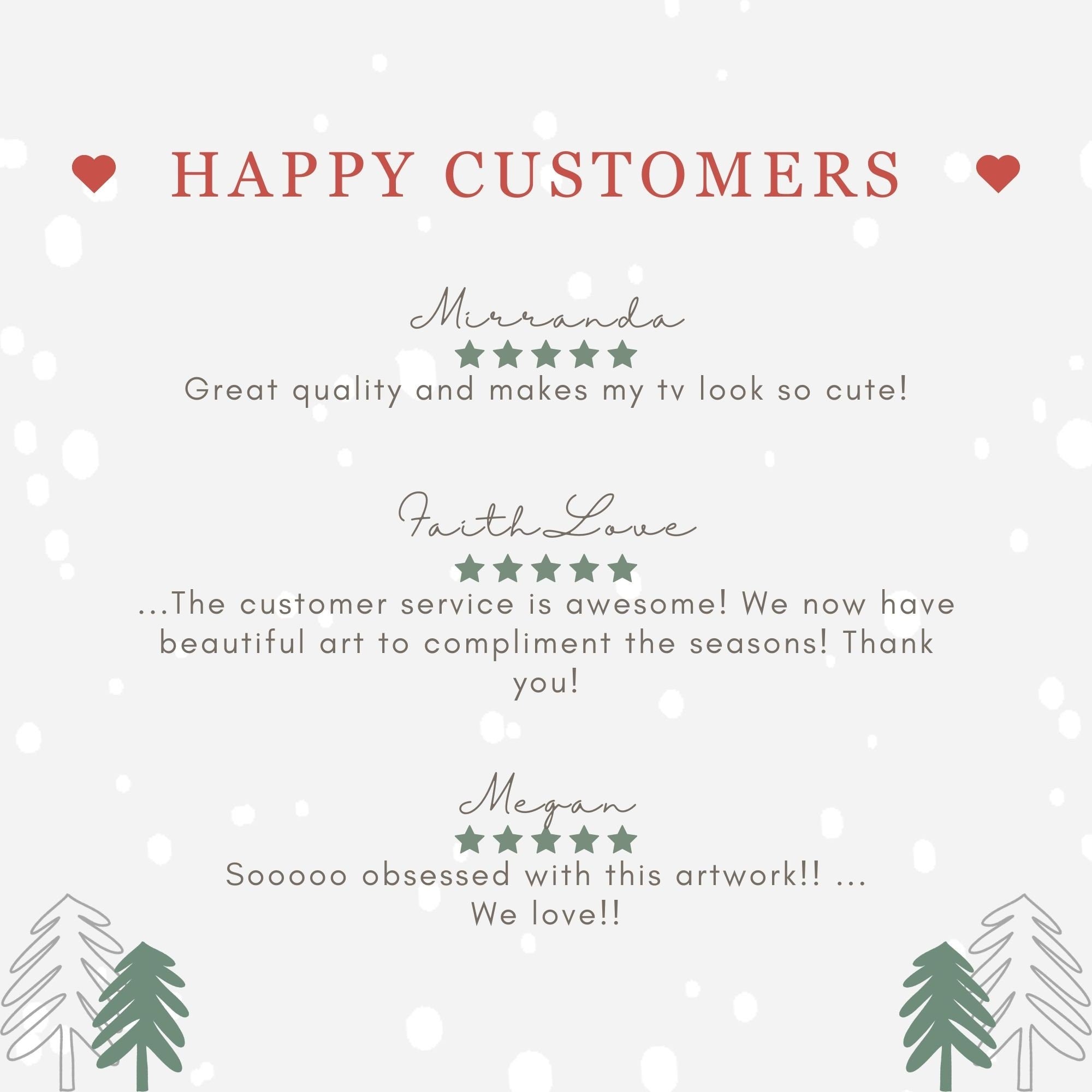 Christmas Print Winter Baby Deer Wall Art Vintage Style Farmhouse Reineer in Landscape Painting W129