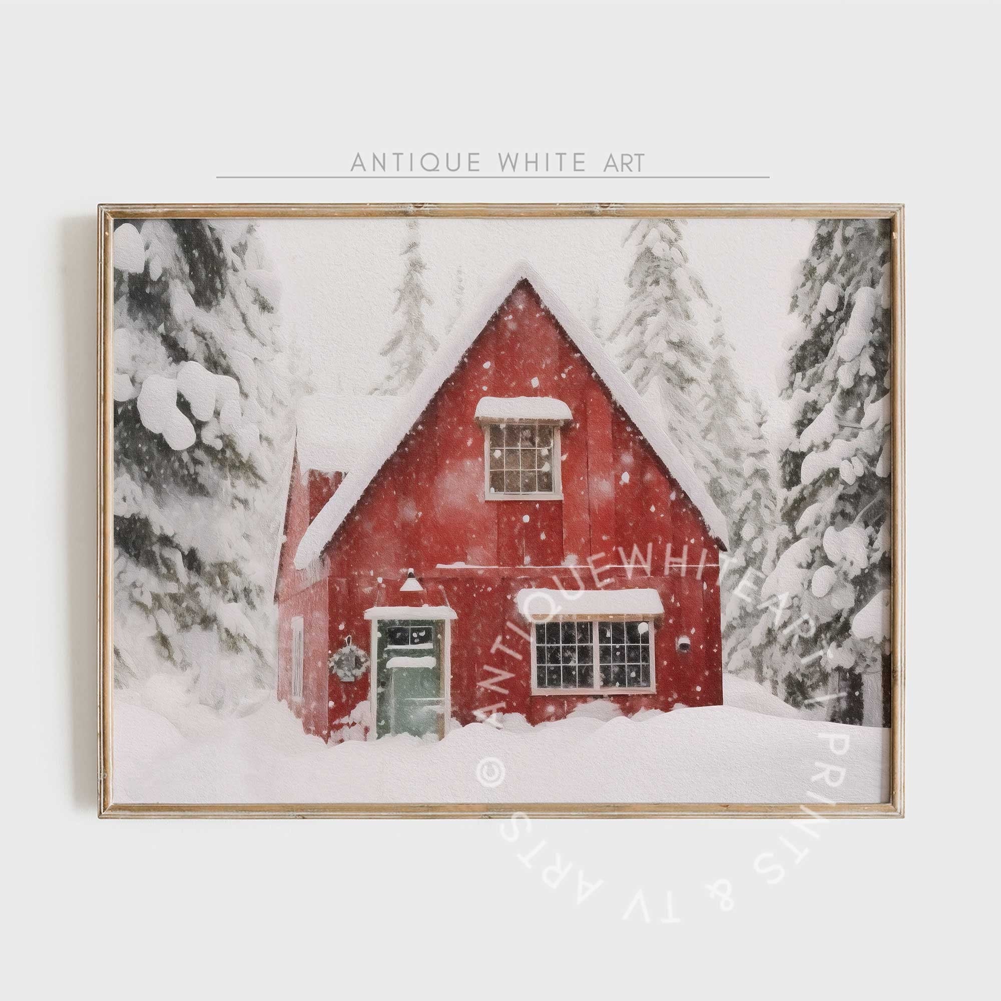 Farmhouse Snowy Winter