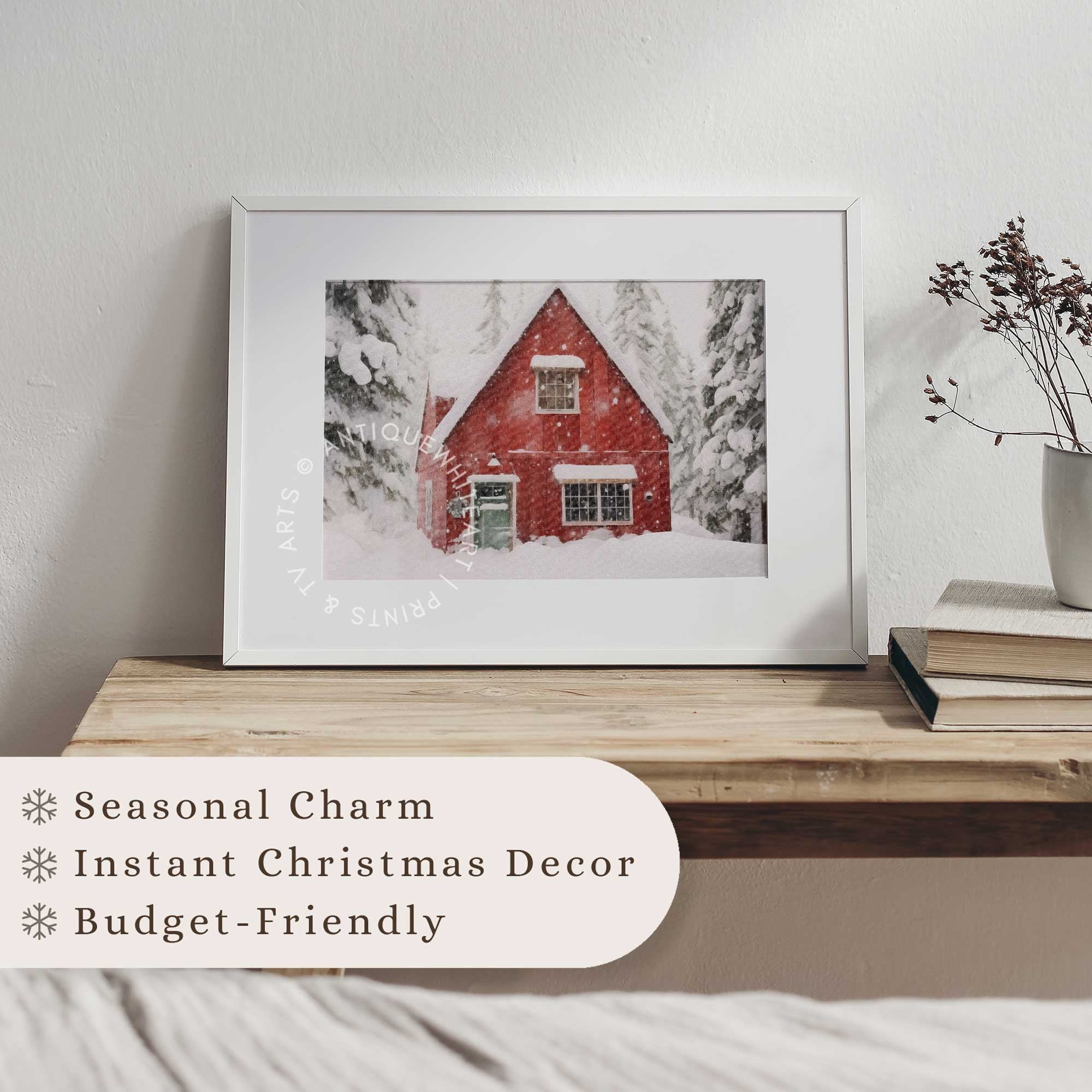 Farmhouse Snowy Winter