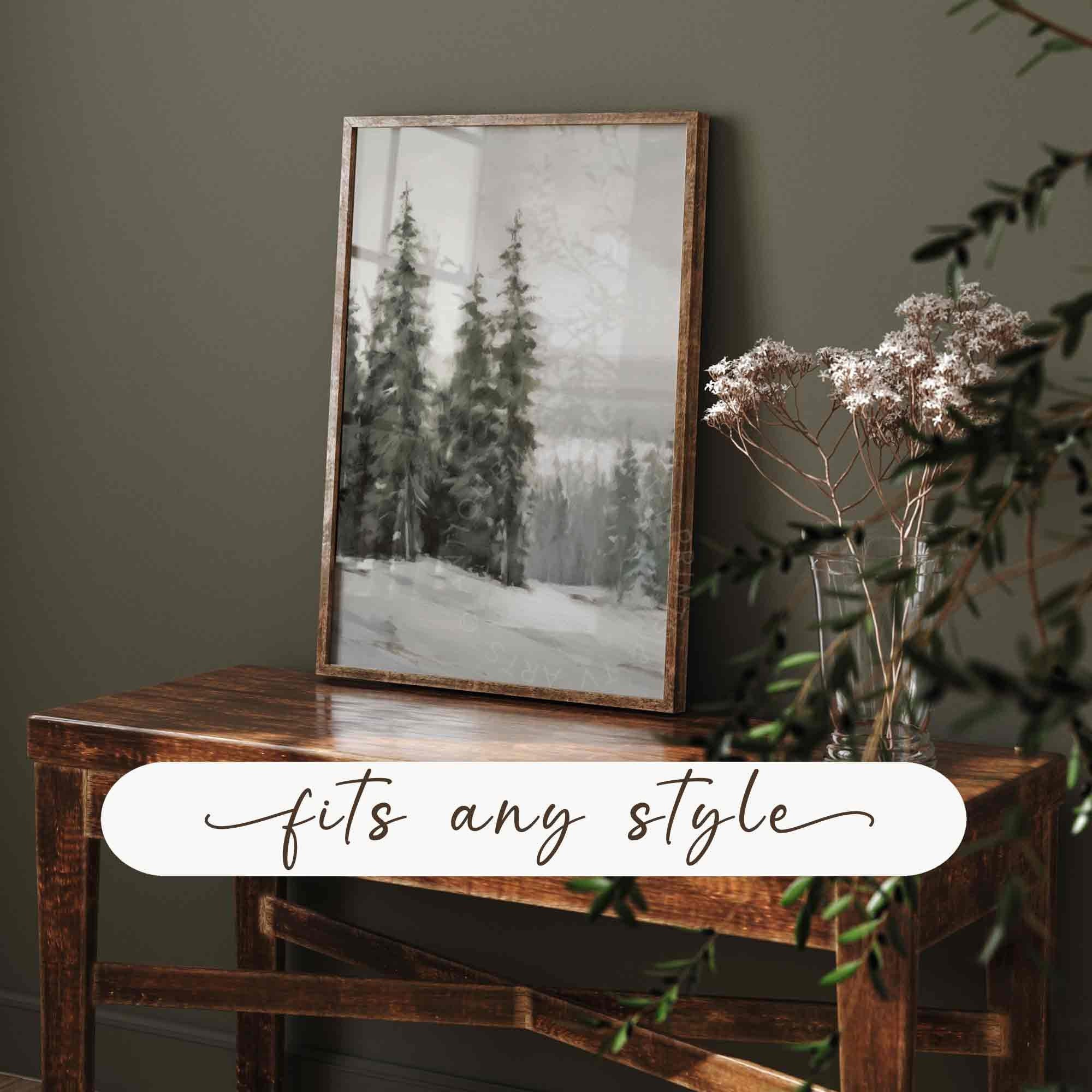 Pine Forest In Winter