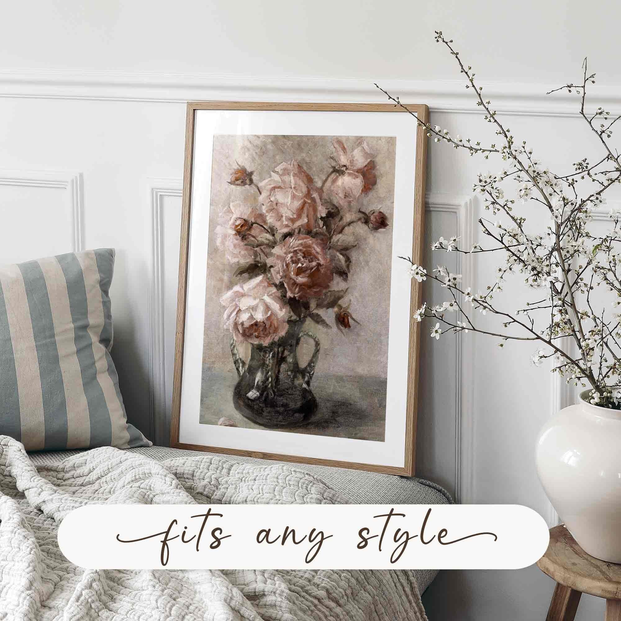 Muted Roses Still Life